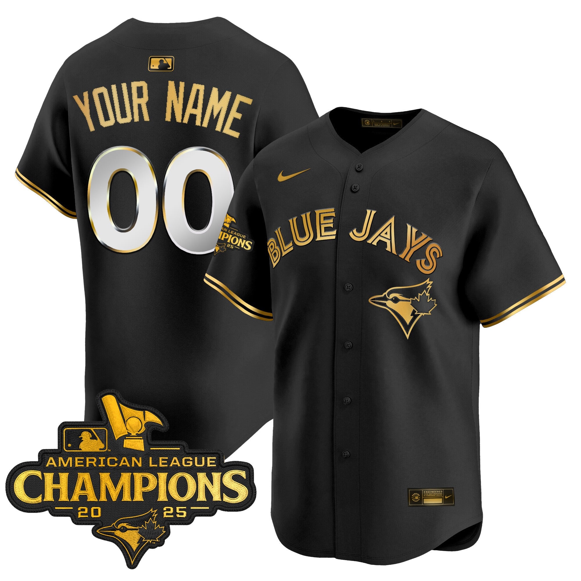 Toronto 2025 American League Champions Vapor Premier Limited Custom Jersey