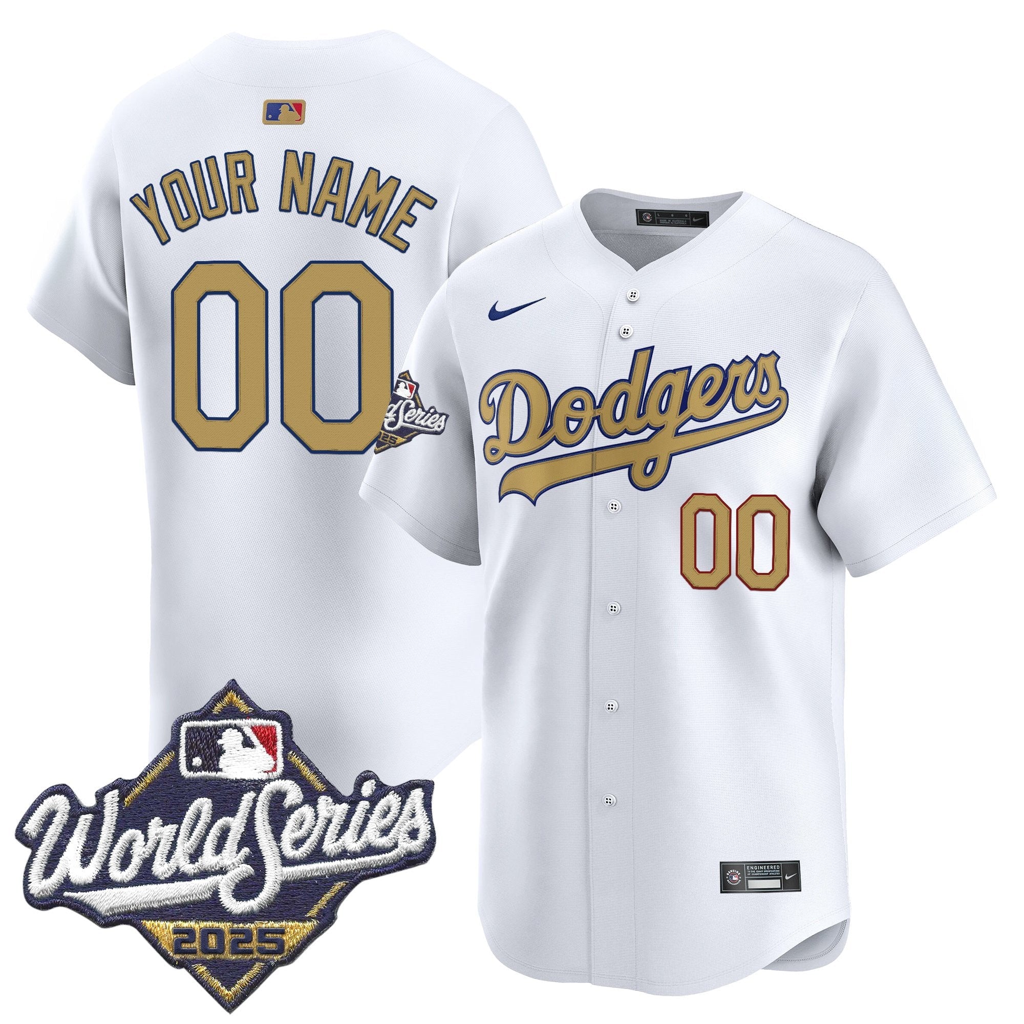 2025 World Series Gold Vapor Premier Limited Custom Jersey