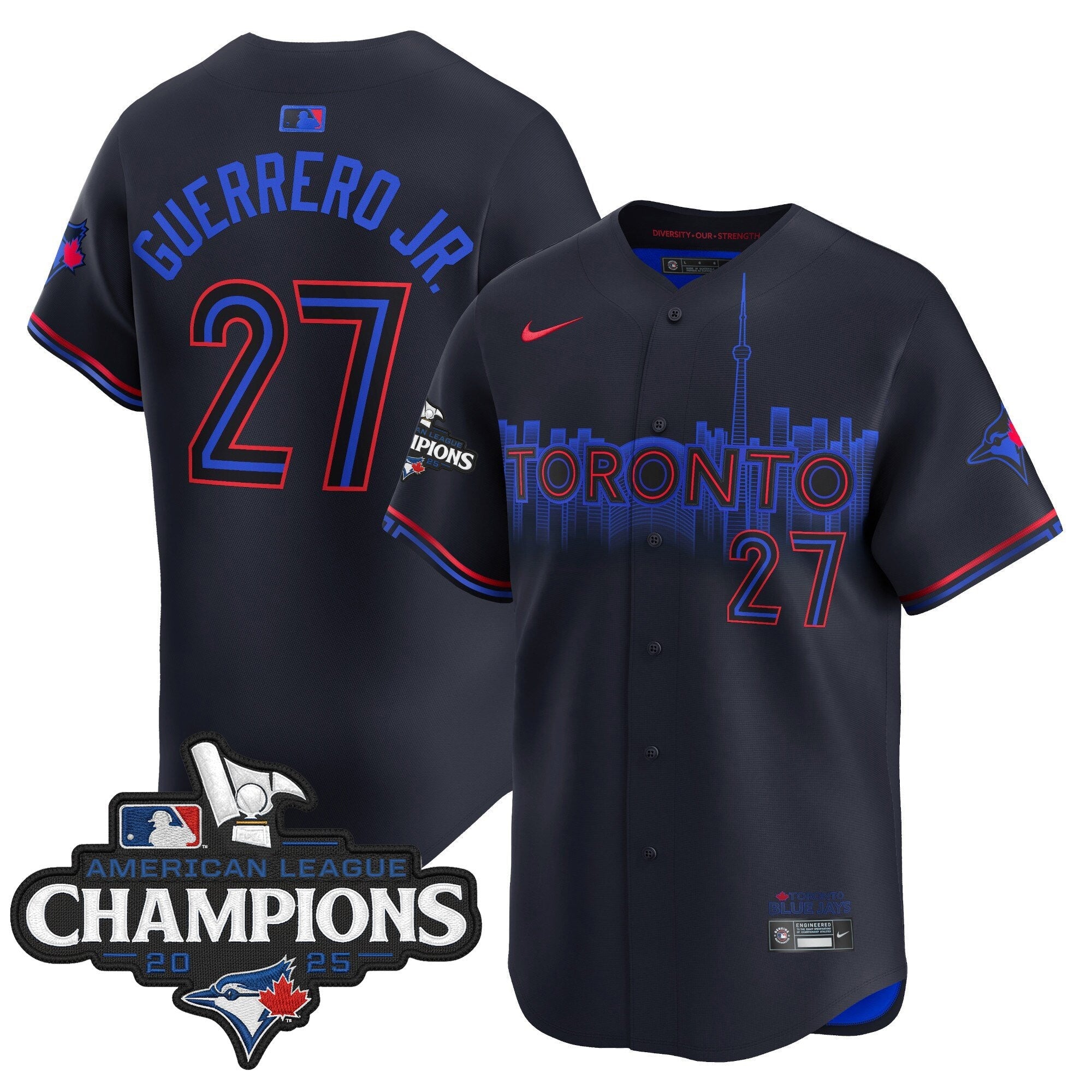 Men’s Toronto 2025 American League Champions Vapor Premier Limited Jersey