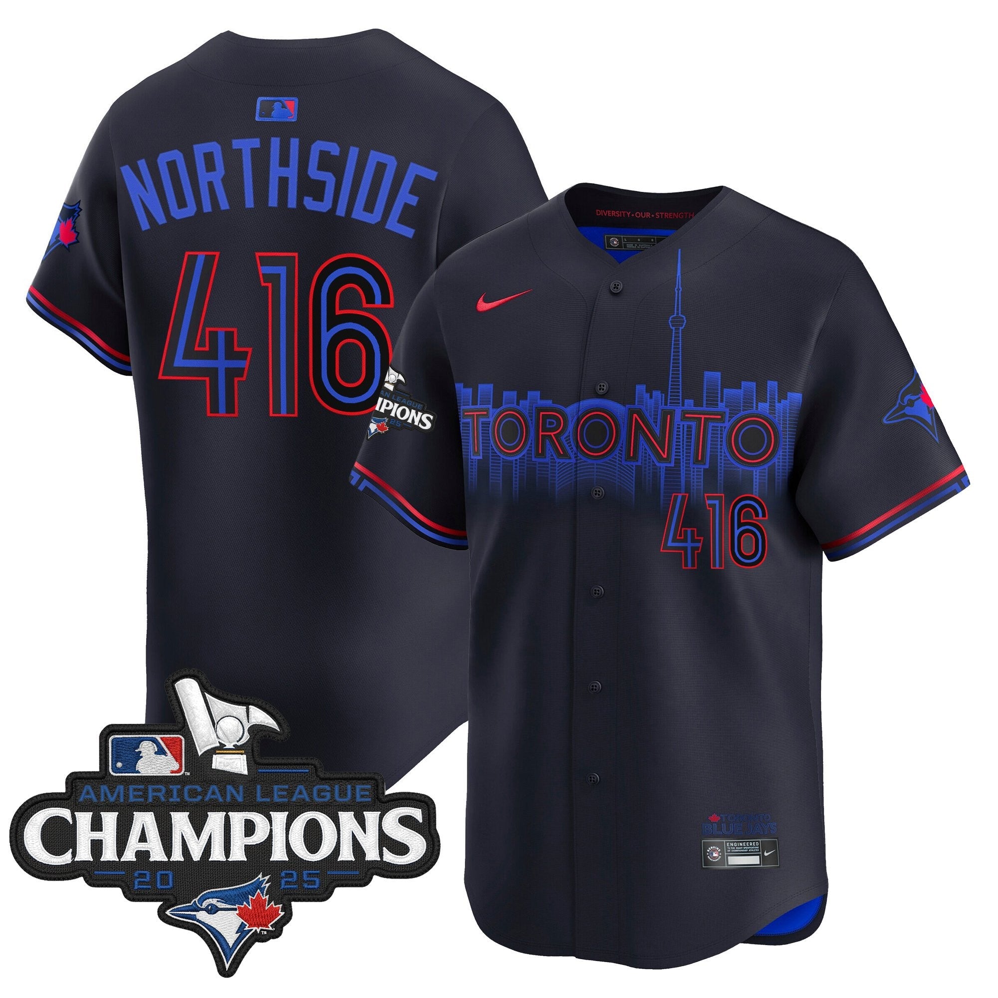 Men’s Toronto 2025 American League Champions Vapor Premier Limited Jersey