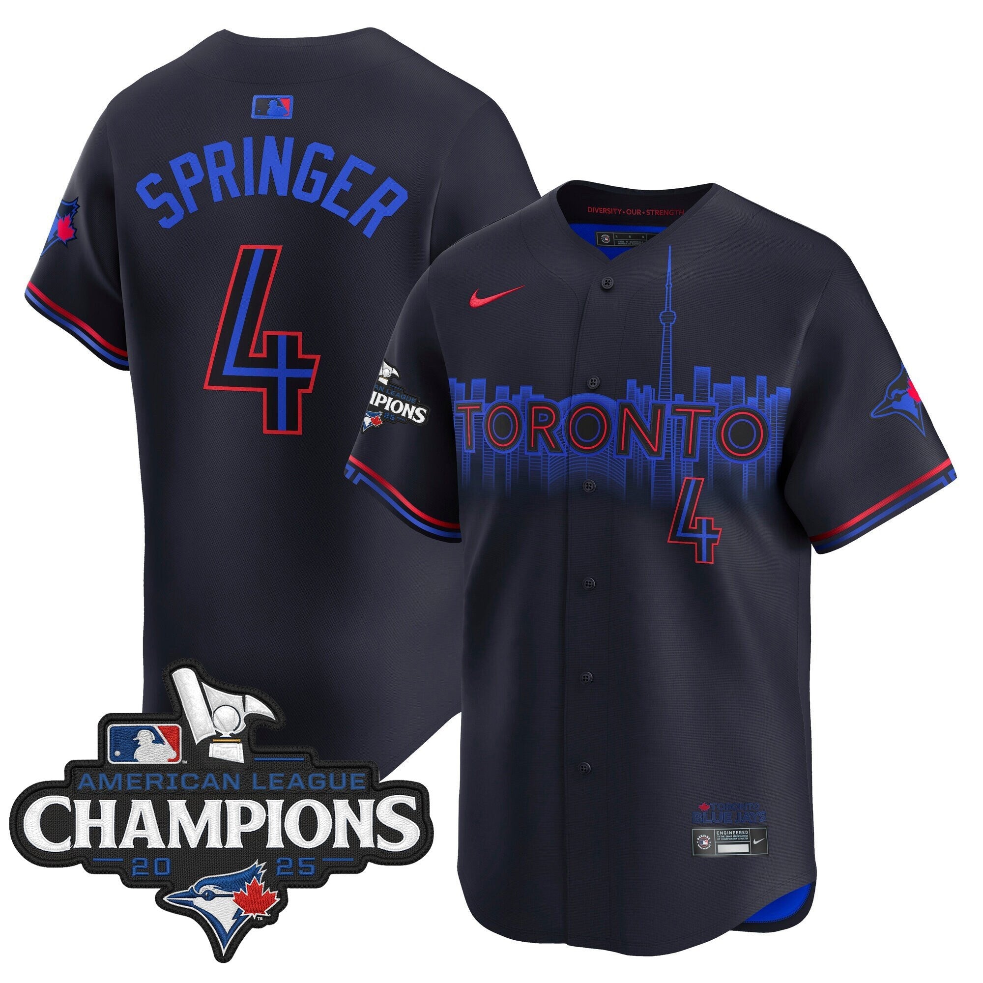 Men’s Toronto 2025 American League Champions Vapor Premier Limited Jersey