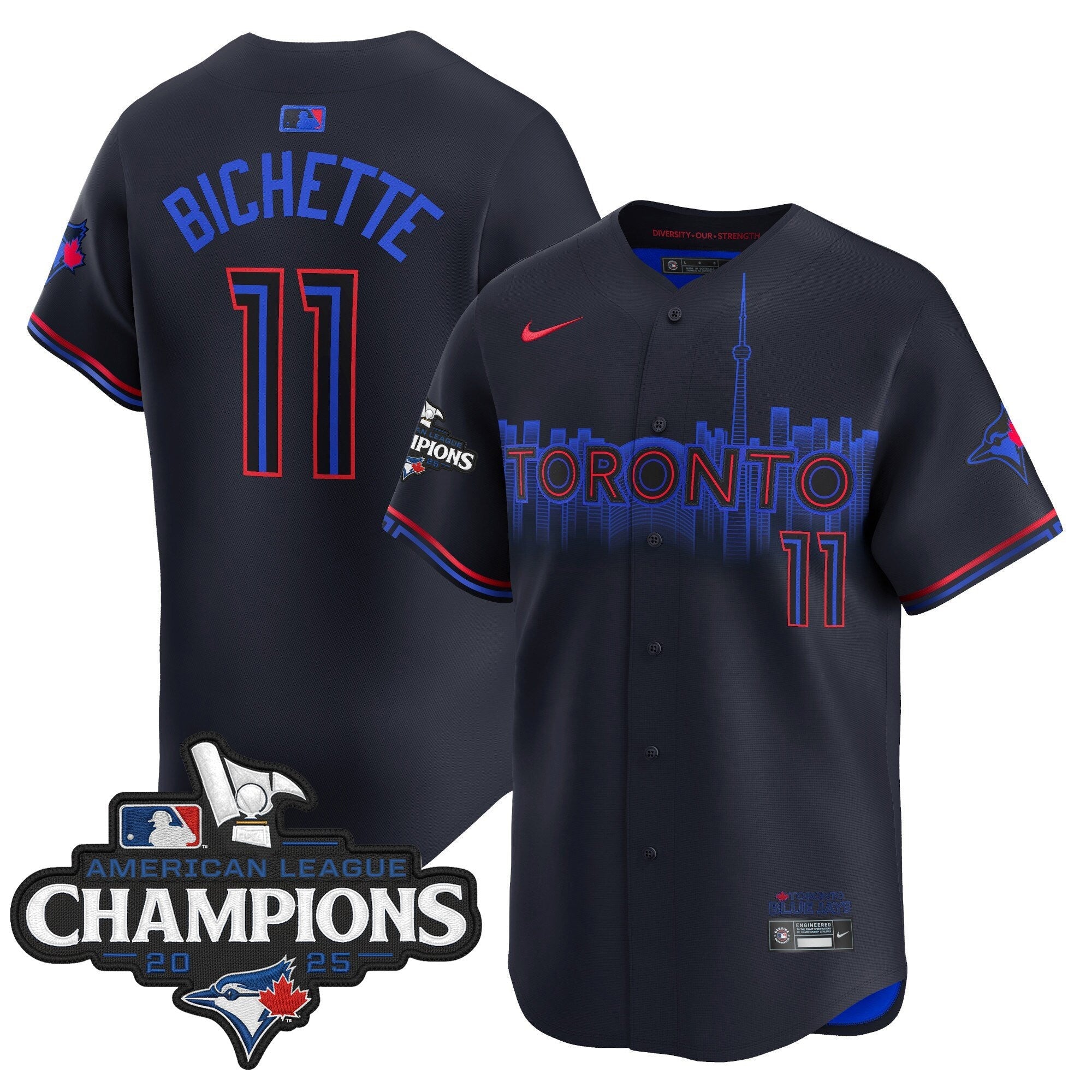 Men’s Toronto 2025 American League Champions Vapor Premier Limited Jersey