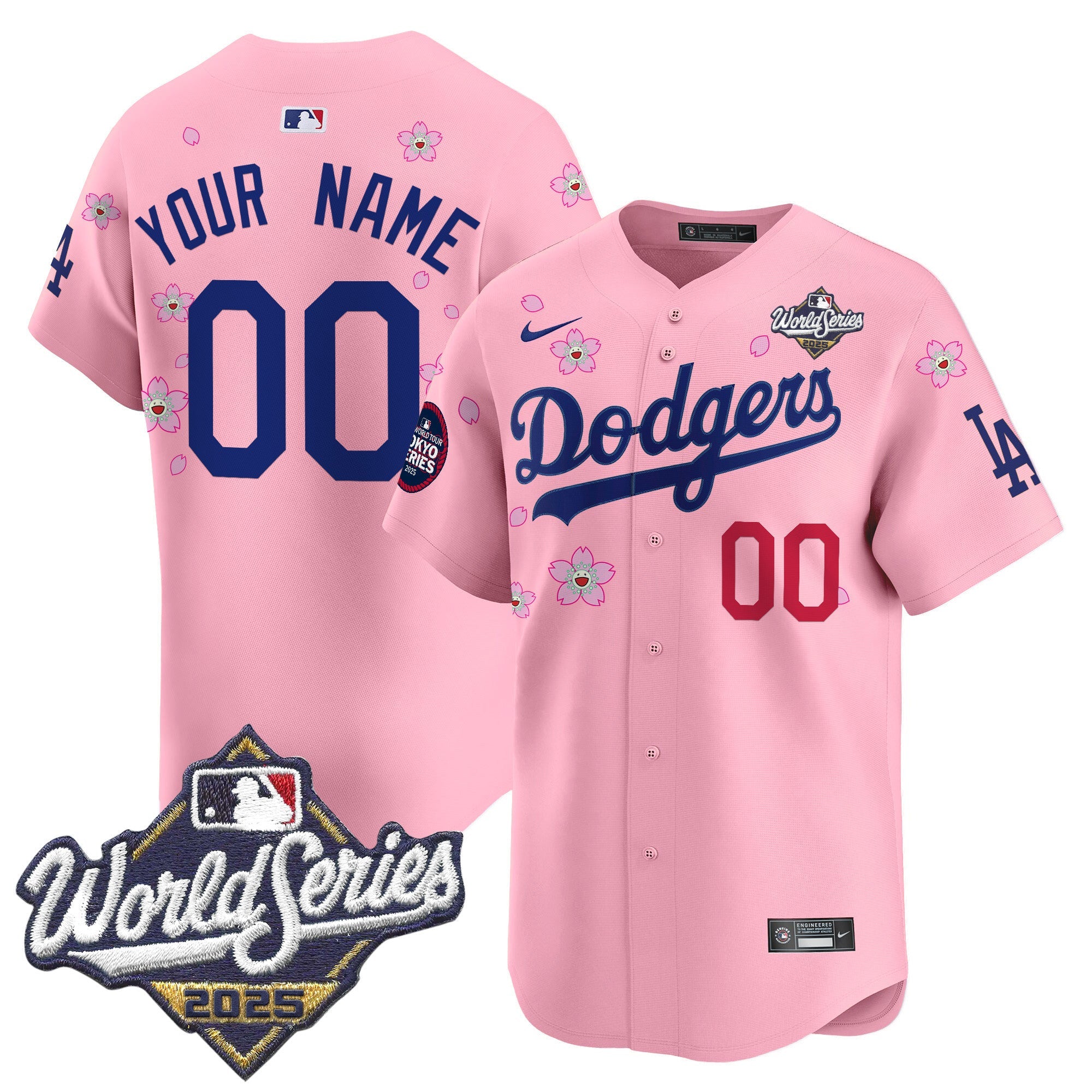 2025 World Series x Tokyo Series Vapor Premier Limited Custom Jersey V2 – Stitched