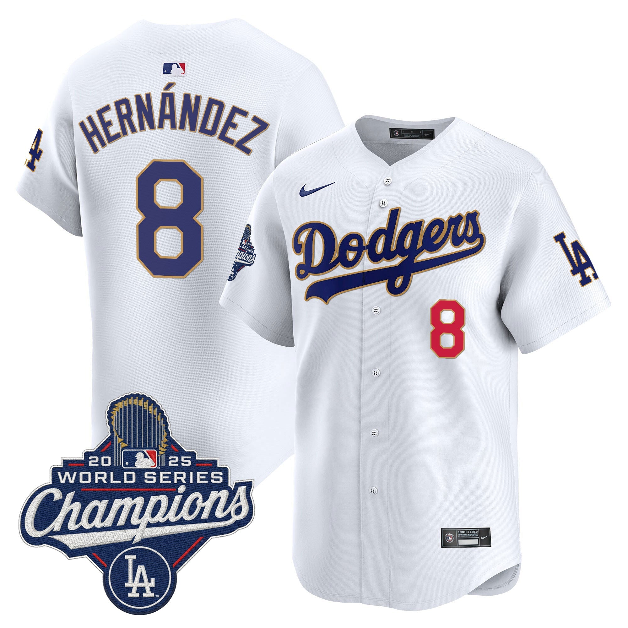 Men’s 2025 World Series Champions Patch Gold Trim Vapor Premier Limited Jersey