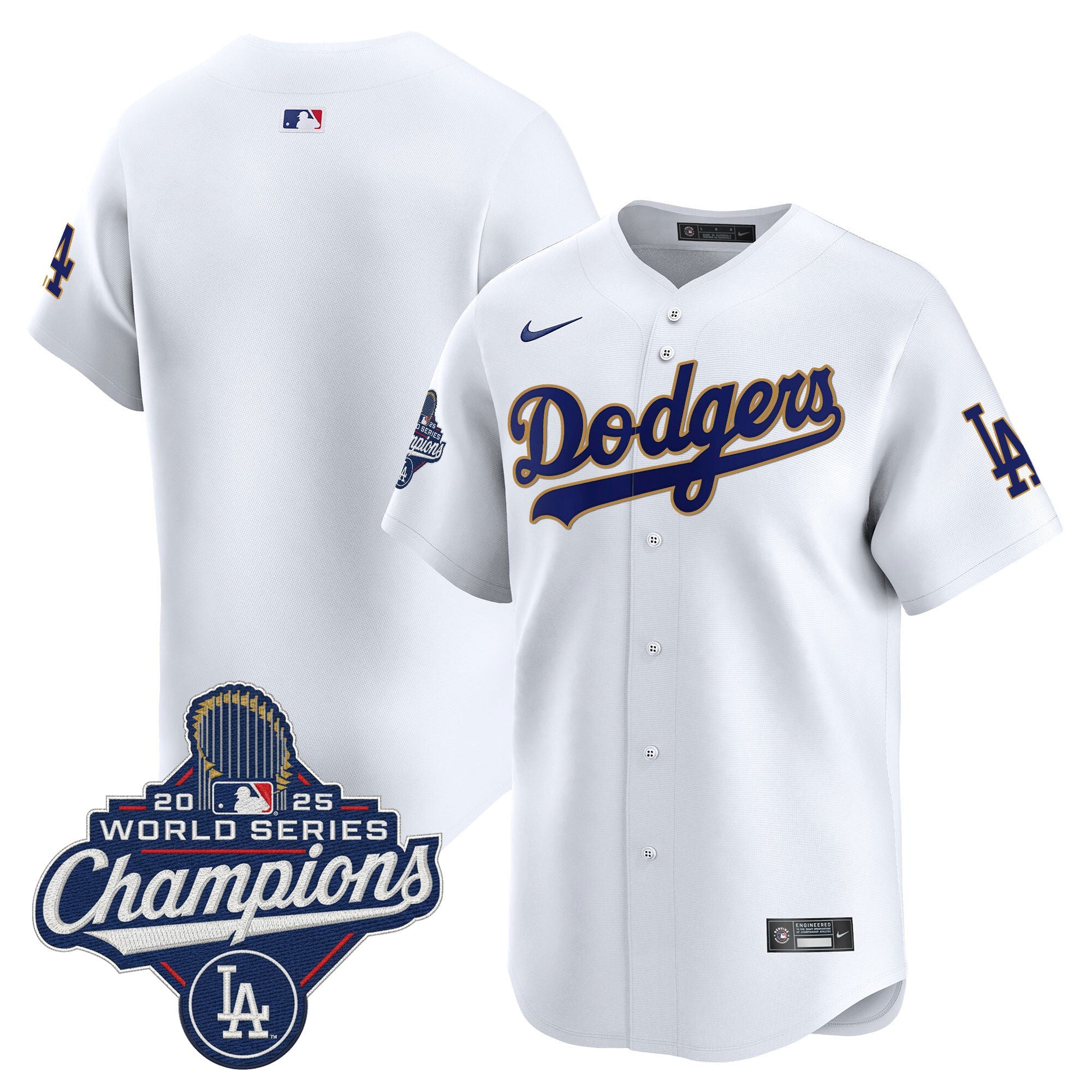 Men’s 2025 World Series Champions Patch Gold Trim Vapor Premier Limited Jersey
