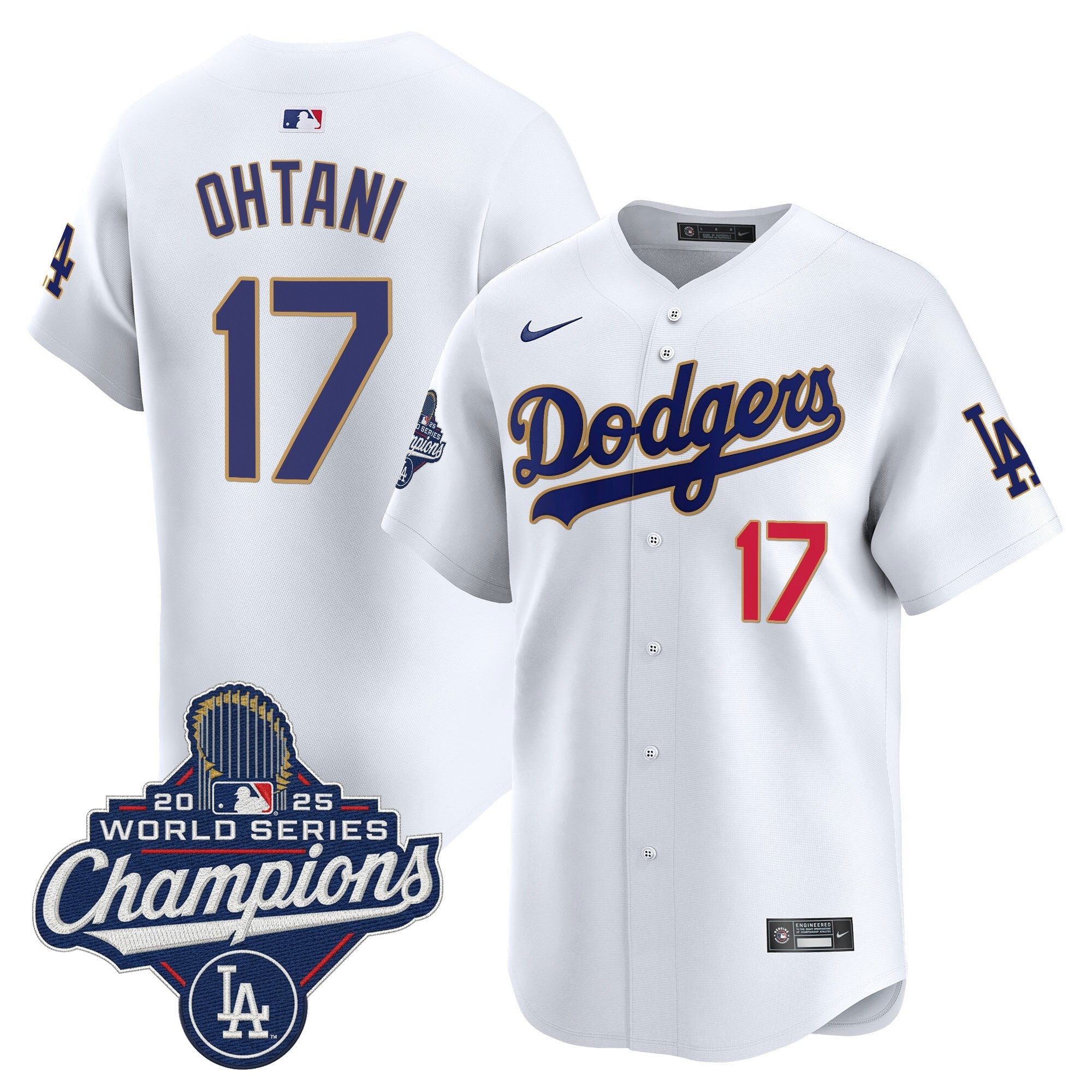 Men’s 2025 World Series Champions Patch Gold Trim Vapor Premier Limited Jersey
