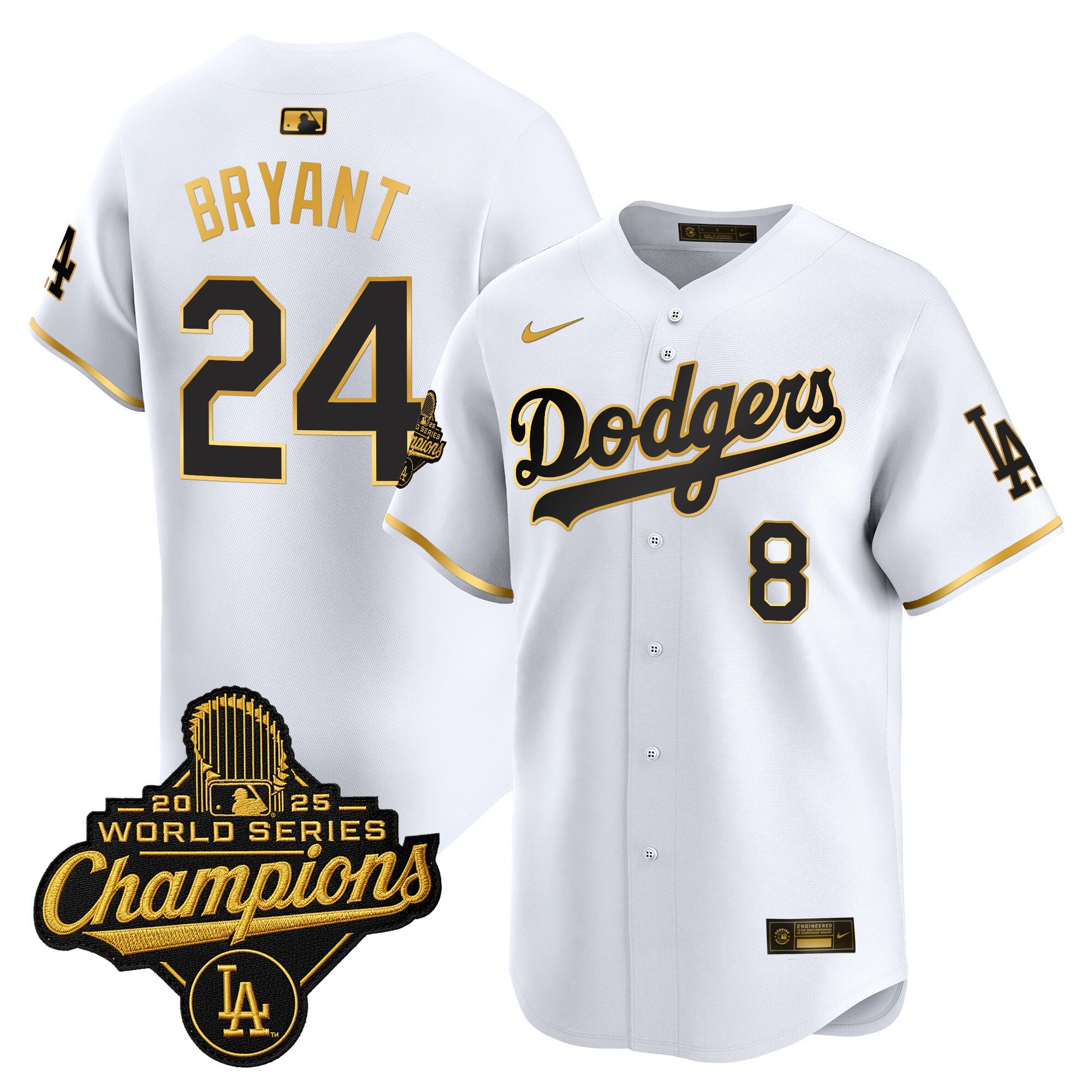 Men’s 2025 World Series Champions Patch Gold Trim Vapor Premier Limited Jersey