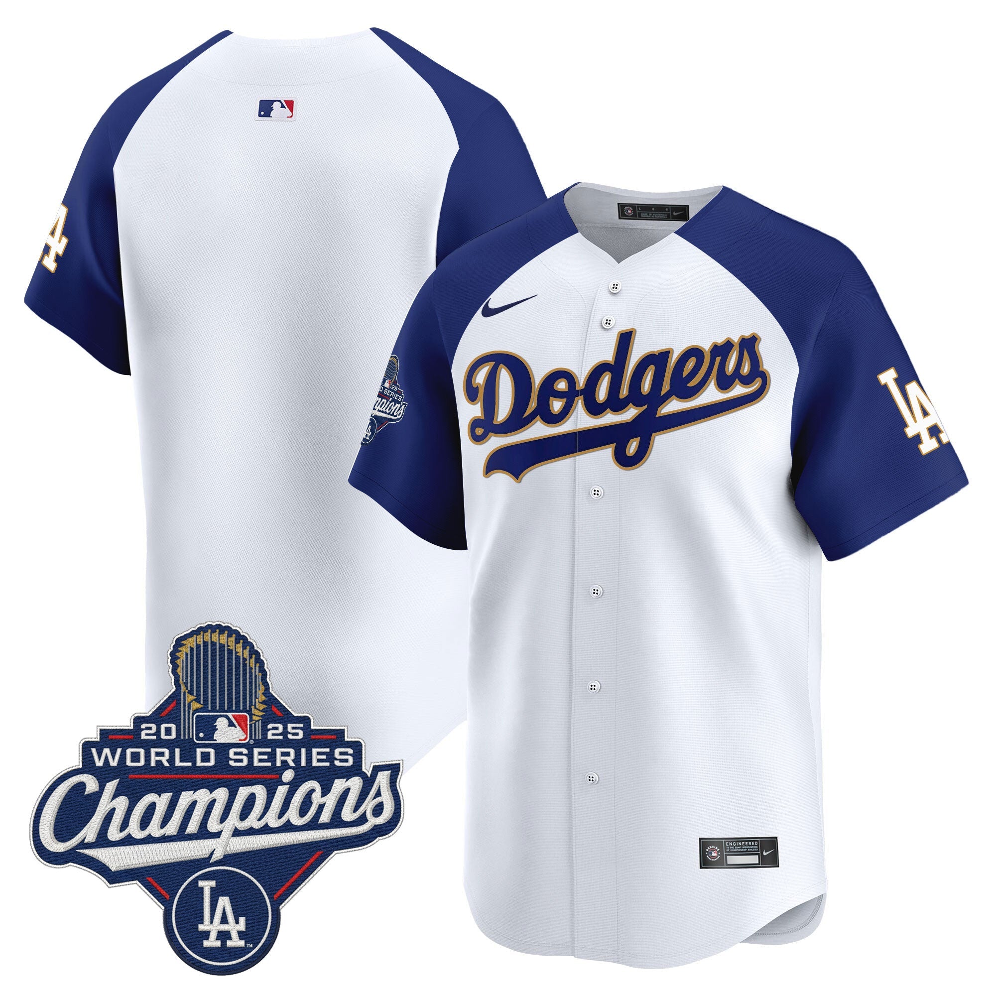 Men’s 2025 World Series Champions Patch Gold Trim Vapor Premier Limited Jersey