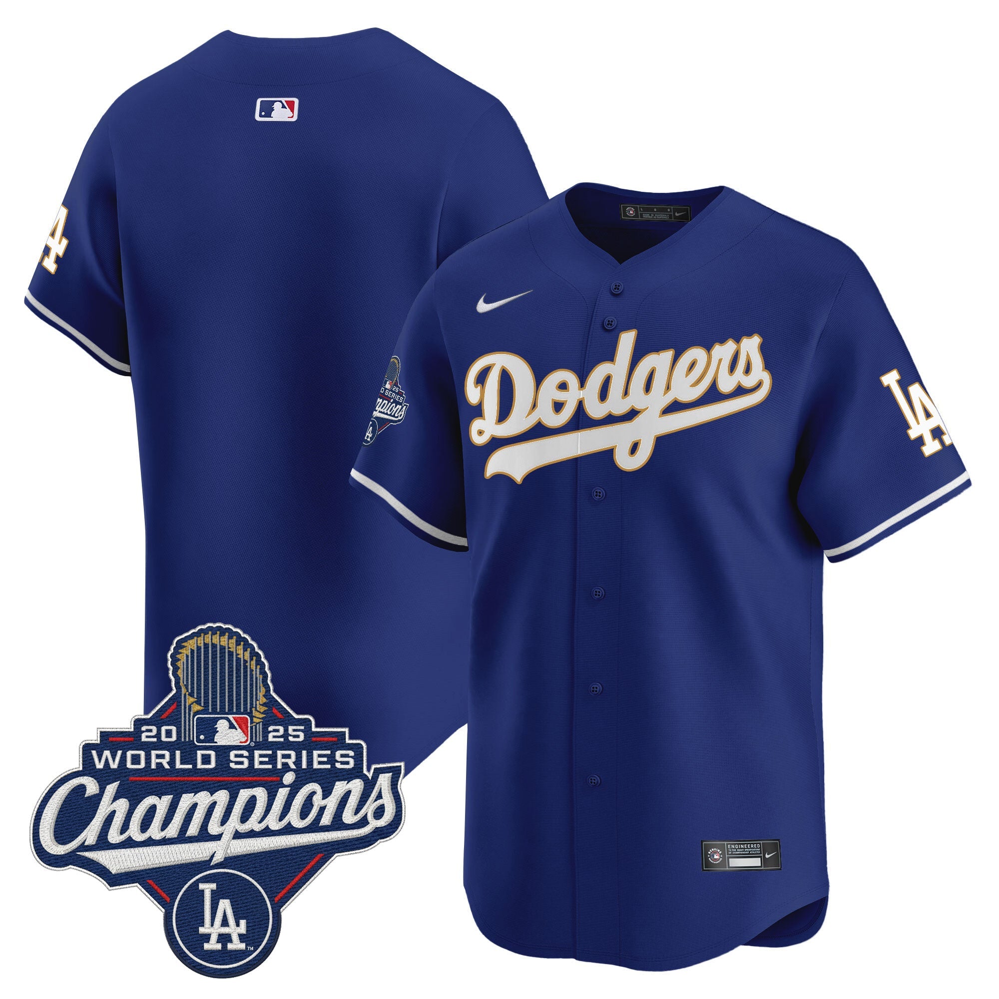 Men’s 2025 World Series Champions Patch Gold Trim Vapor Premier Limited Jersey