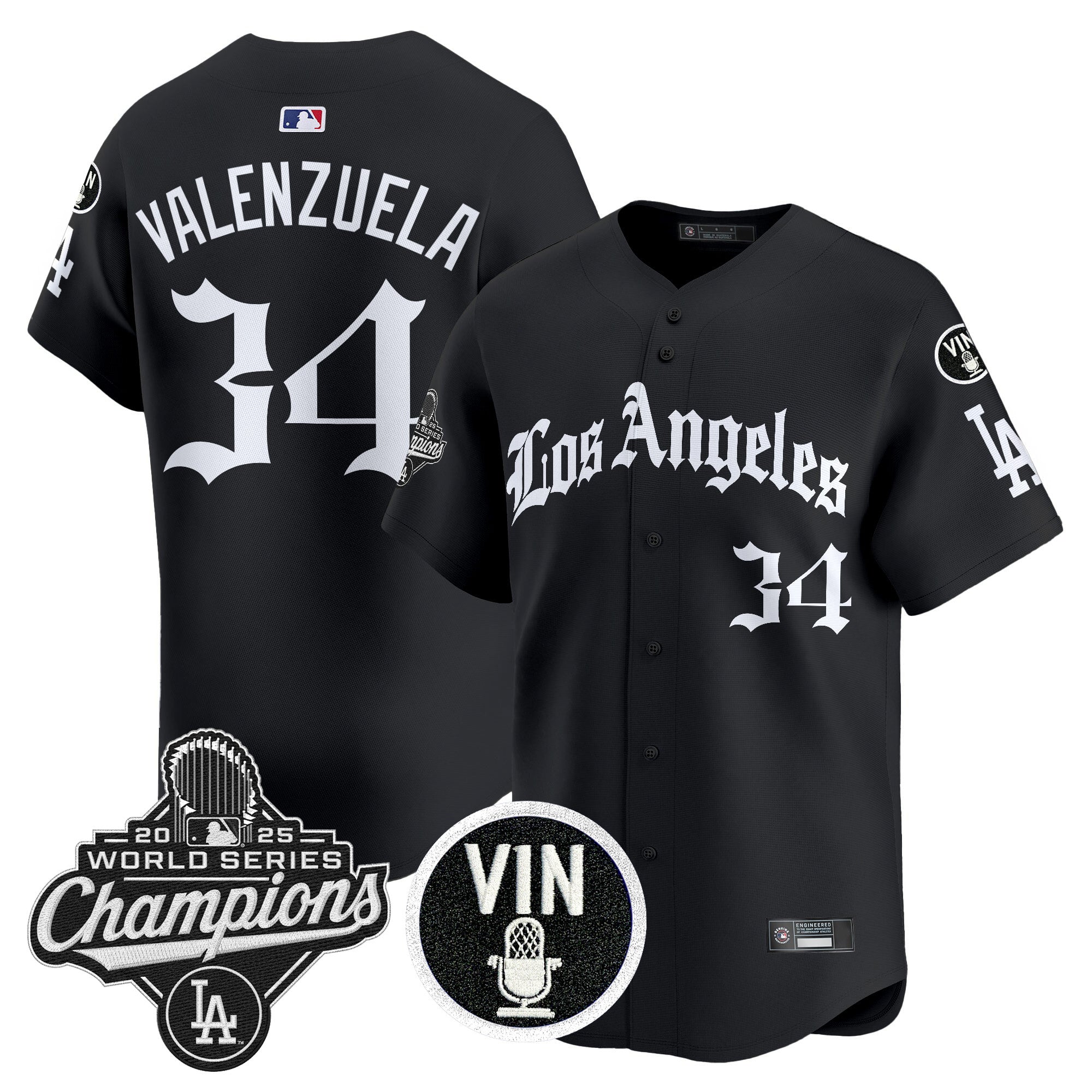Men’s 2025 World Series Champions Vapor Premier Limited Jersey – LA Gothic Edition
