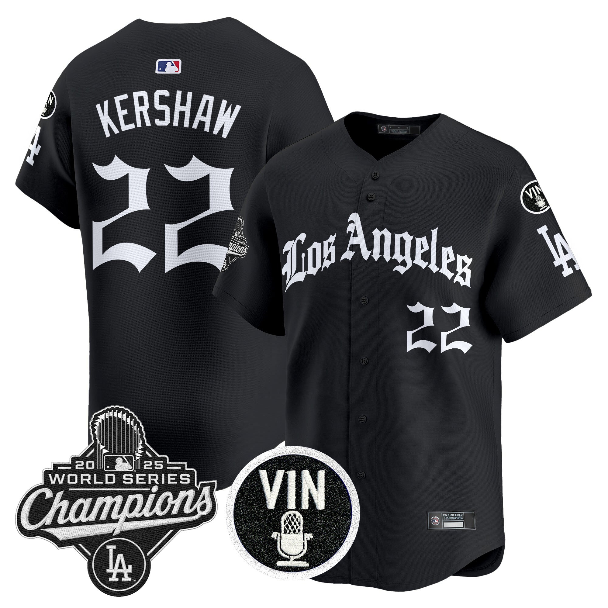 Men’s 2025 World Series Champions Vapor Premier Limited Jersey – LA Gothic Edition