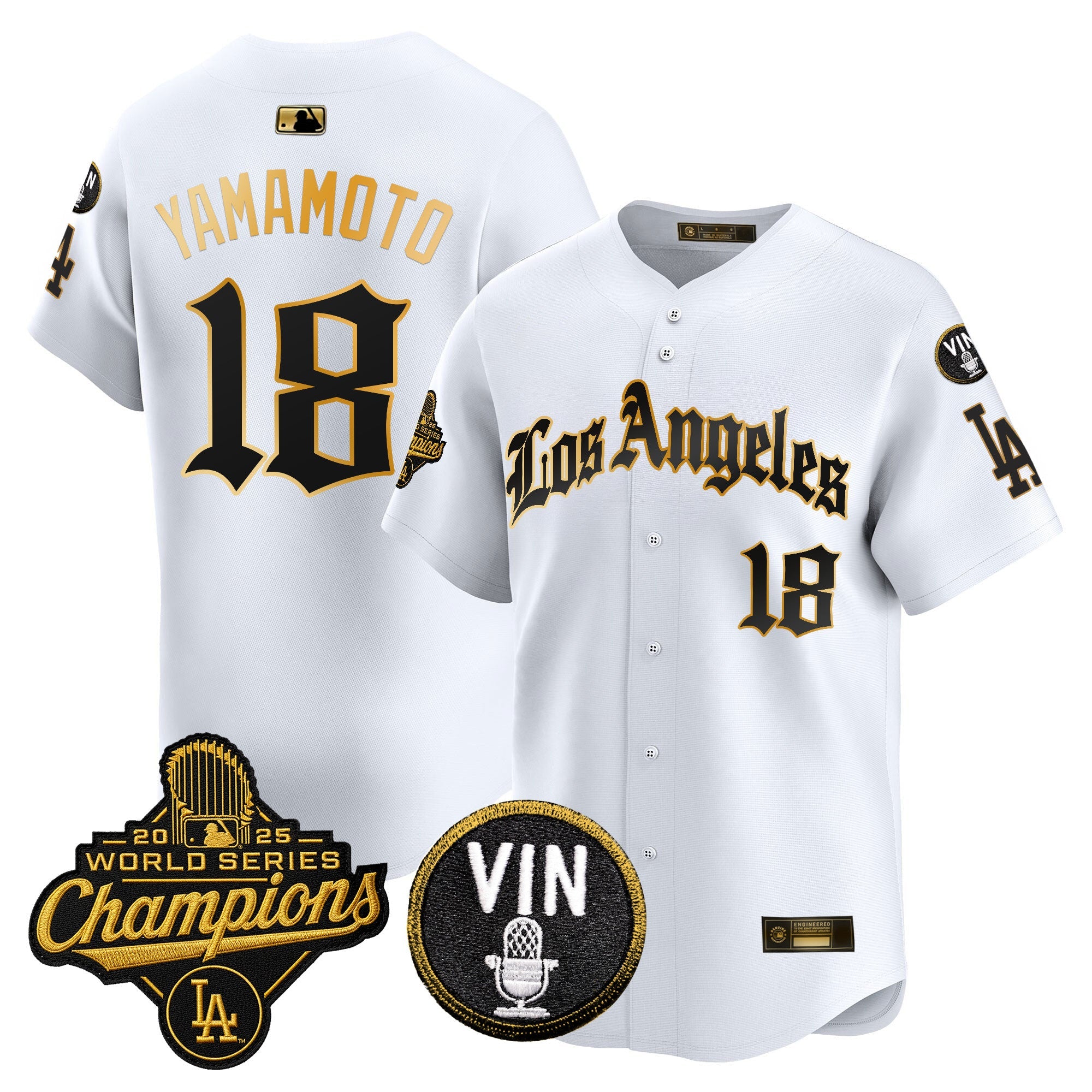 Men’s 2025 World Series Champions Vapor Premier Limited Jersey – LA Gothic Edition