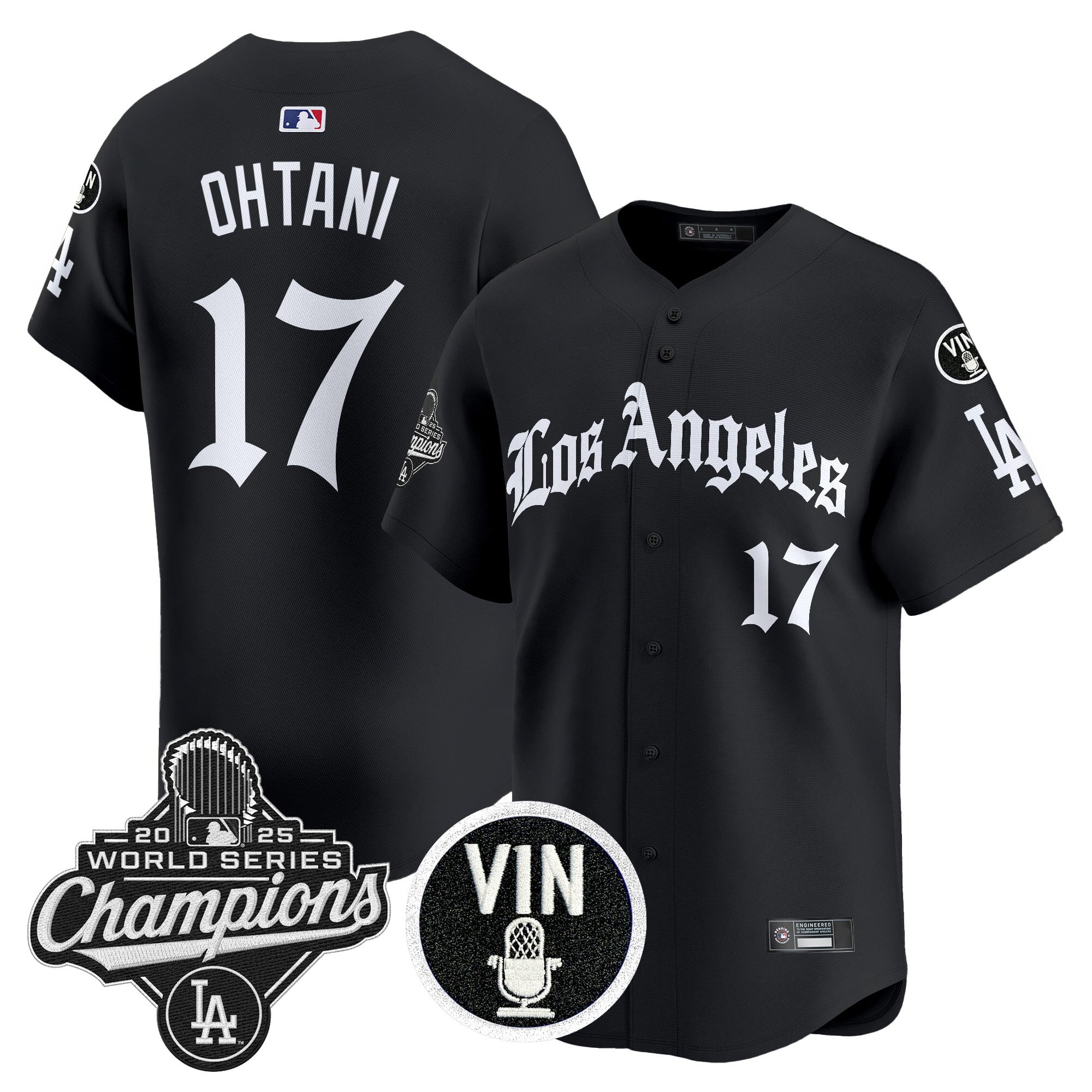 Men’s 2025 World Series Champions Vapor Premier Limited Jersey – LA Gothic Edition