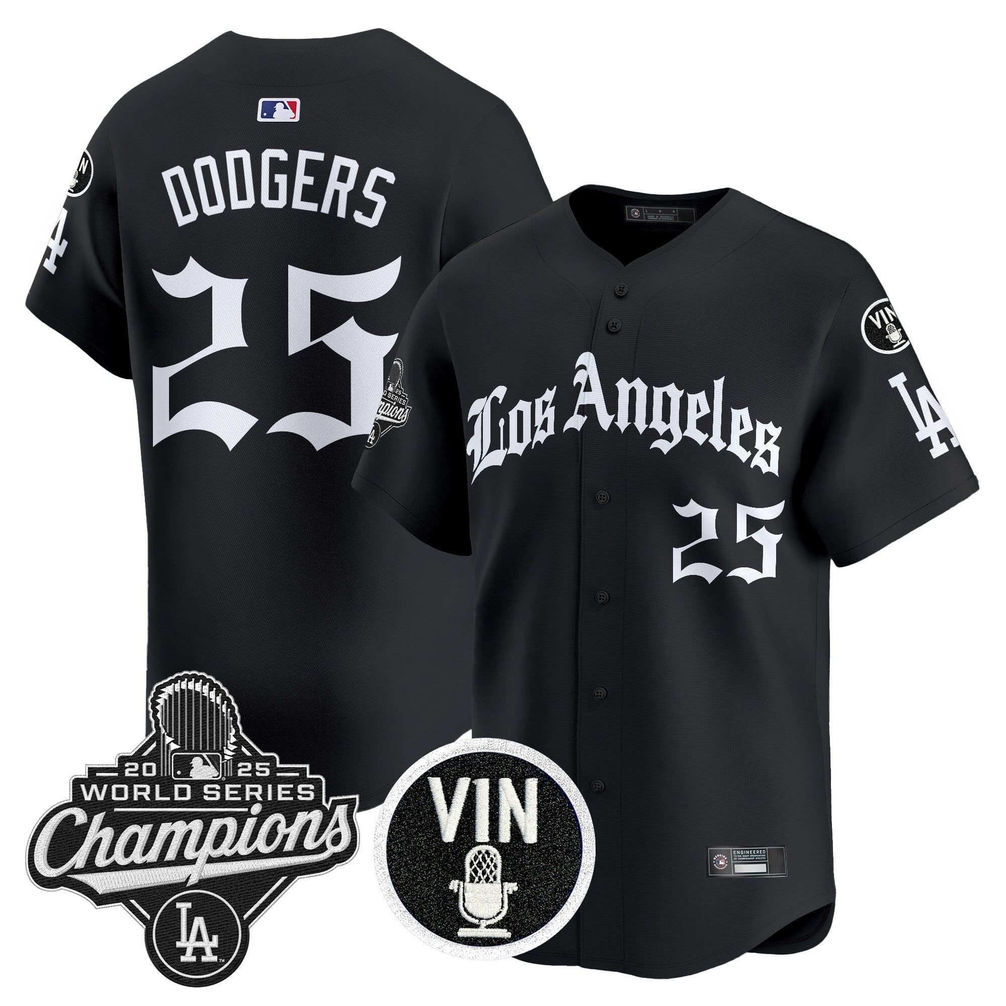 Men’s 2025 World Series Champions Vapor Premier Limited Jersey – LA Gothic Edition