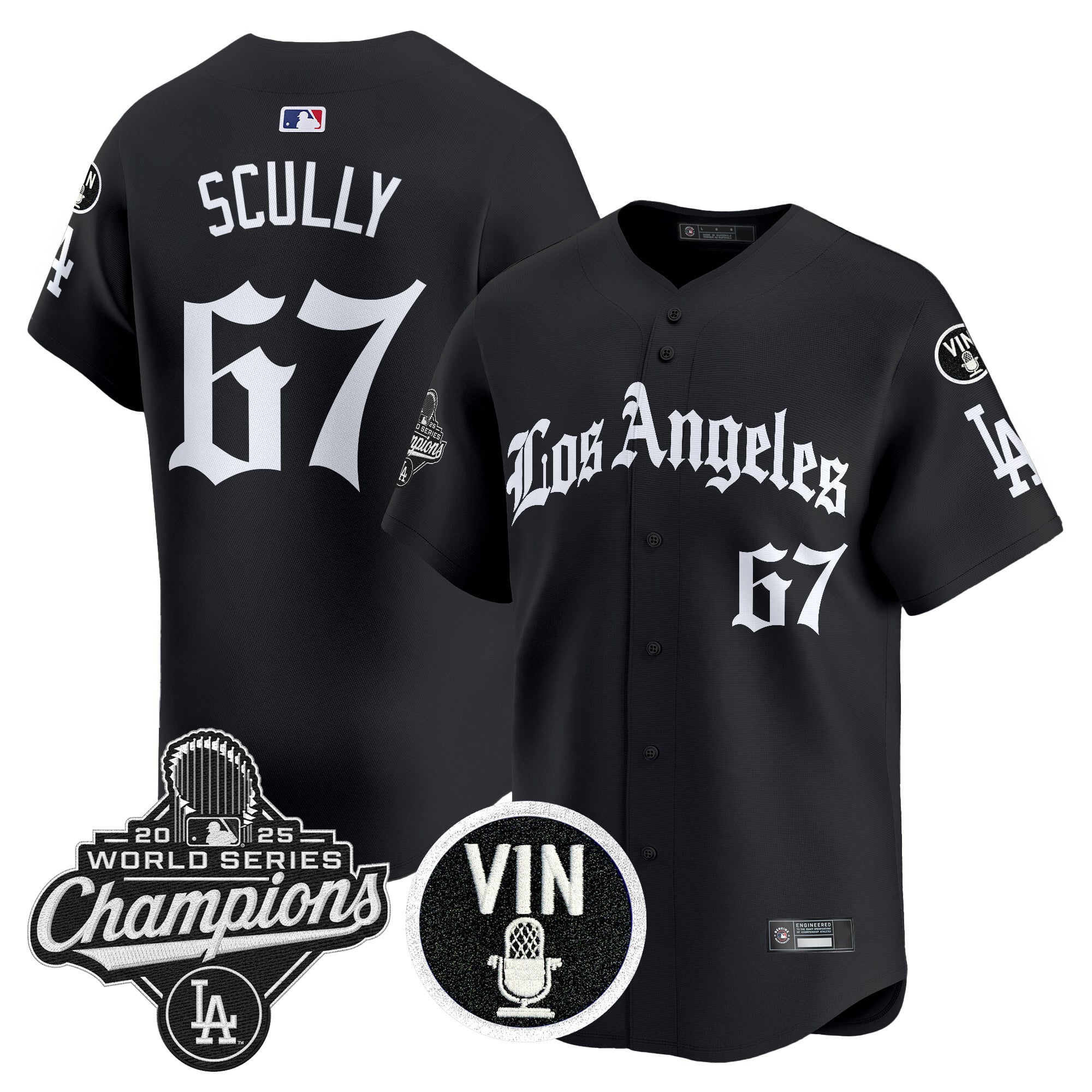 Men’s 2025 World Series Champions Vapor Premier Limited Jersey – LA Gothic Edition