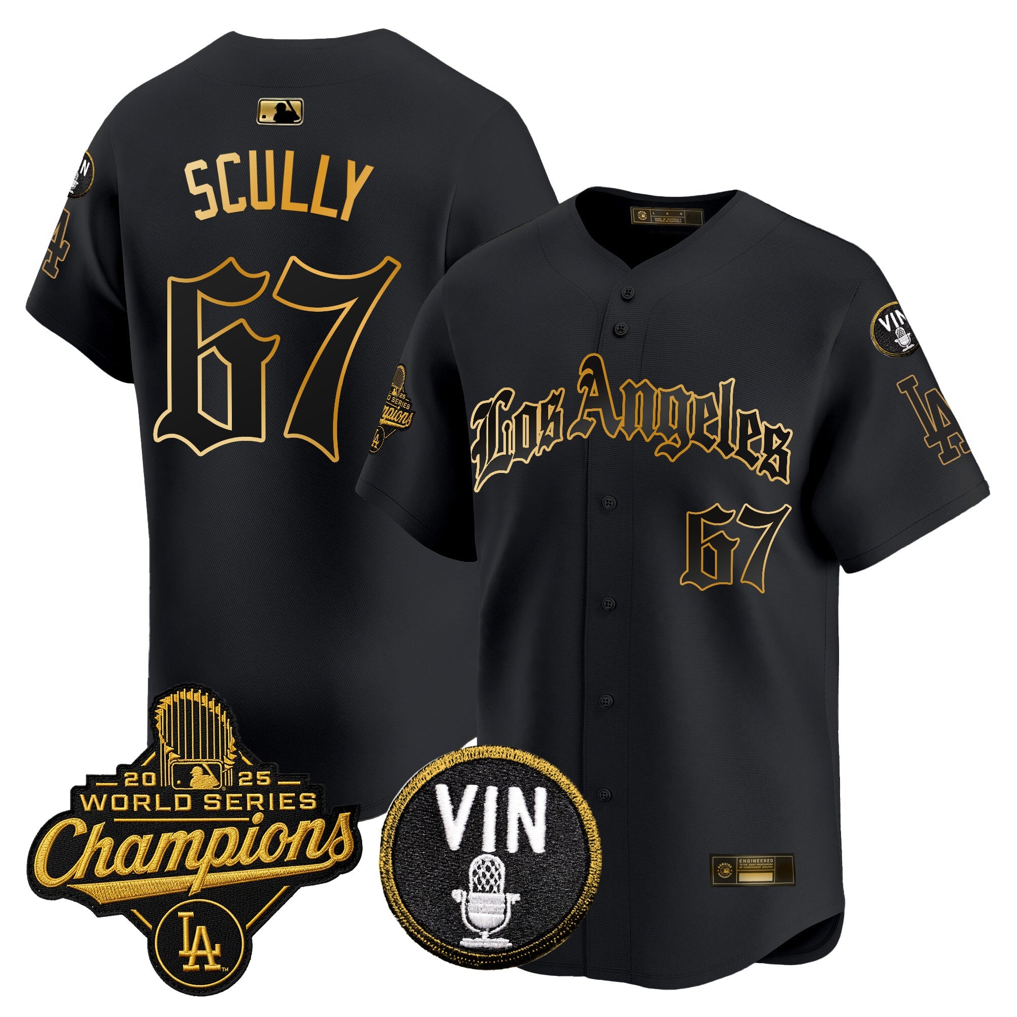 Men’s 2025 World Series Champions Vapor Premier Limited Jersey – LA Gothic Edition