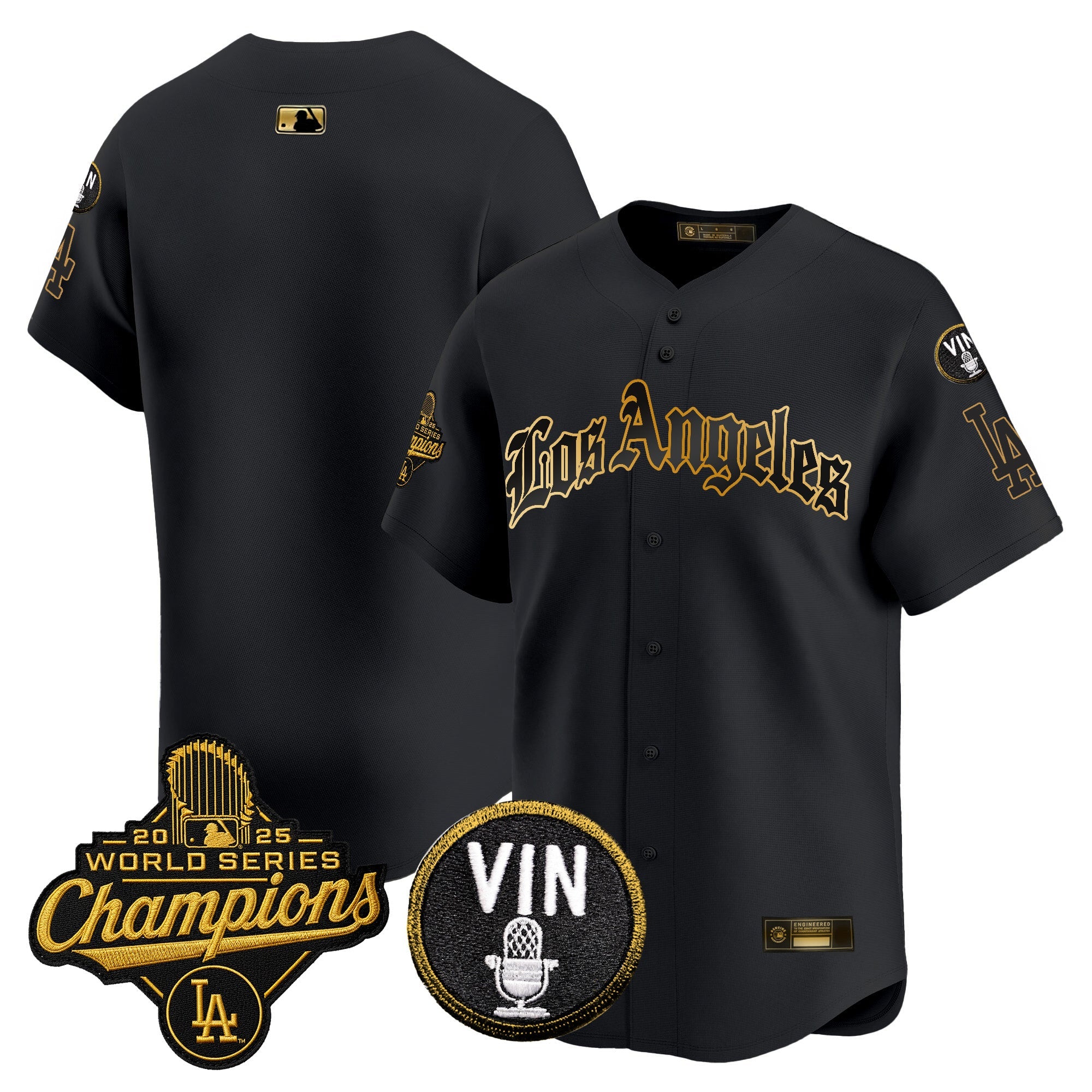 Men’s 2025 World Series Champions Vapor Premier Limited Jersey – LA Gothic Edition