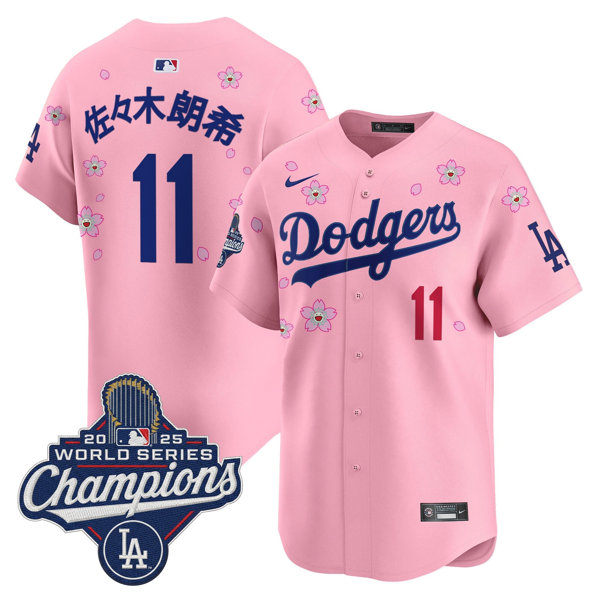 Men’s 2025 World Series Champions x Tokyo Series Vapor Premier Limited Jersey – Stitched