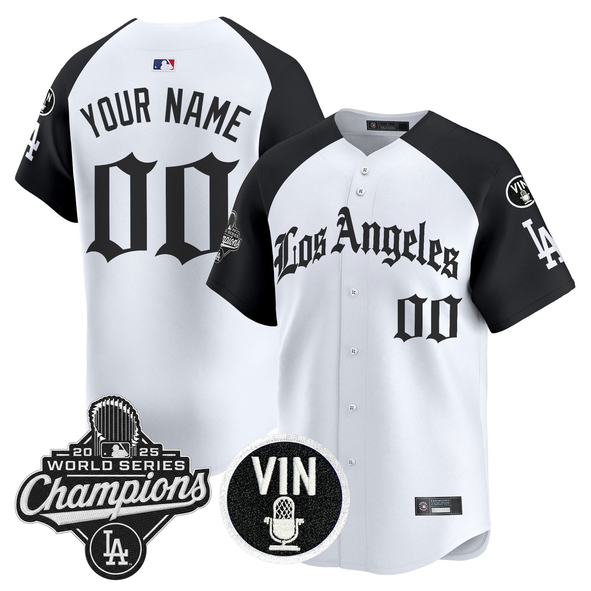 2025 World Series Champions Vapor Premier Limited Custom Jersey – LA Gothic Edition