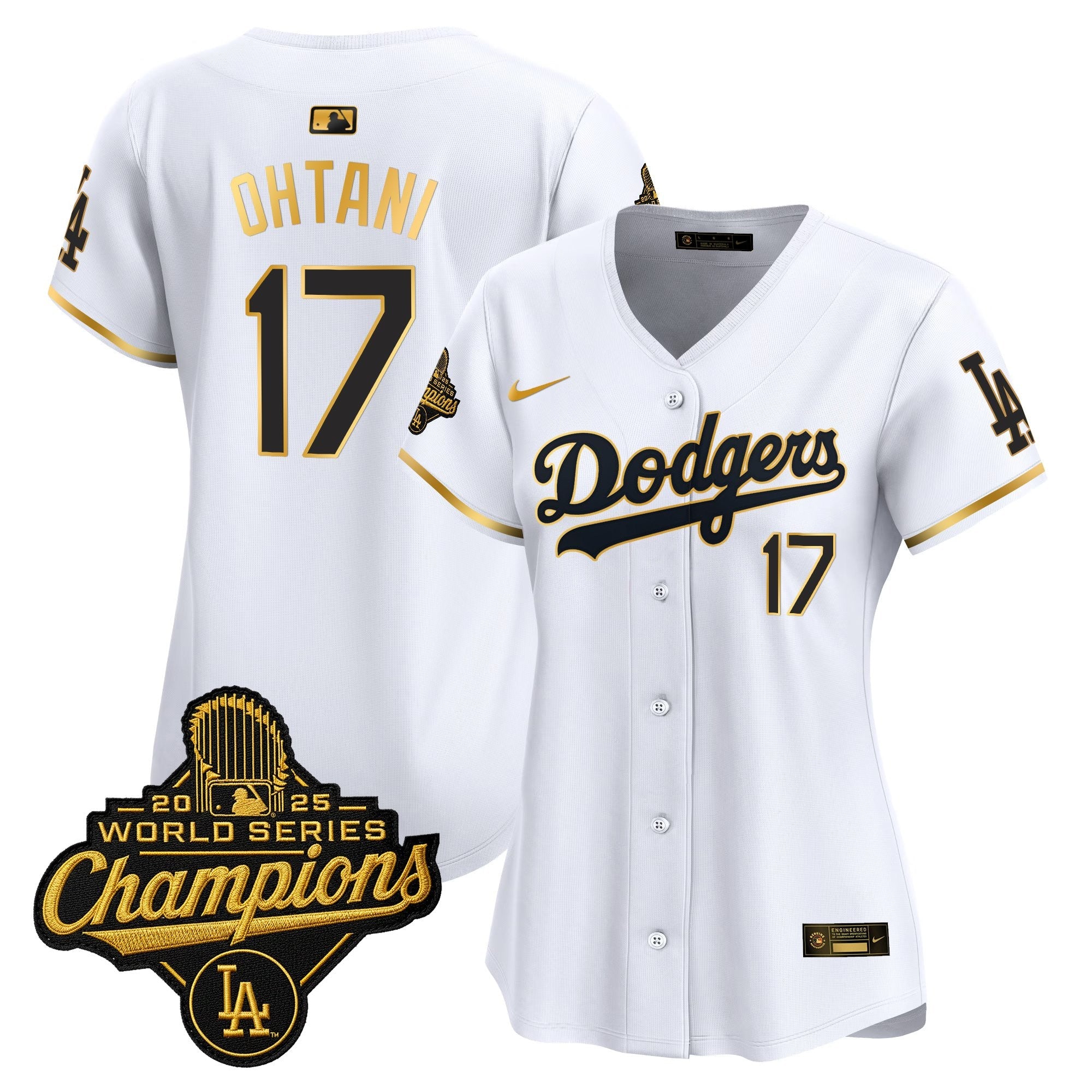 Women’s 2025 World Series Champions Patch Gold Trim Vapor Premier Limited Jersey
