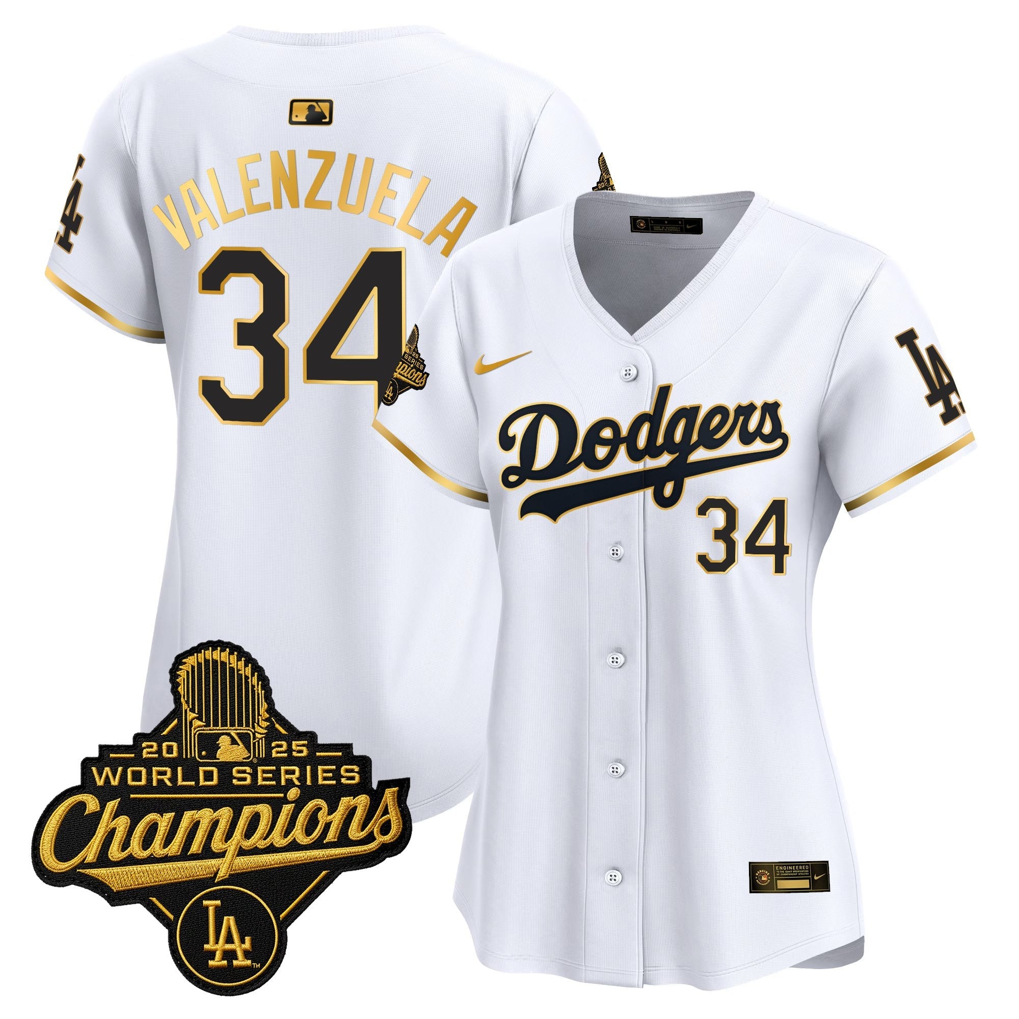 Women’s 2025 World Series Champions Patch Gold Trim Vapor Premier Limited Jersey