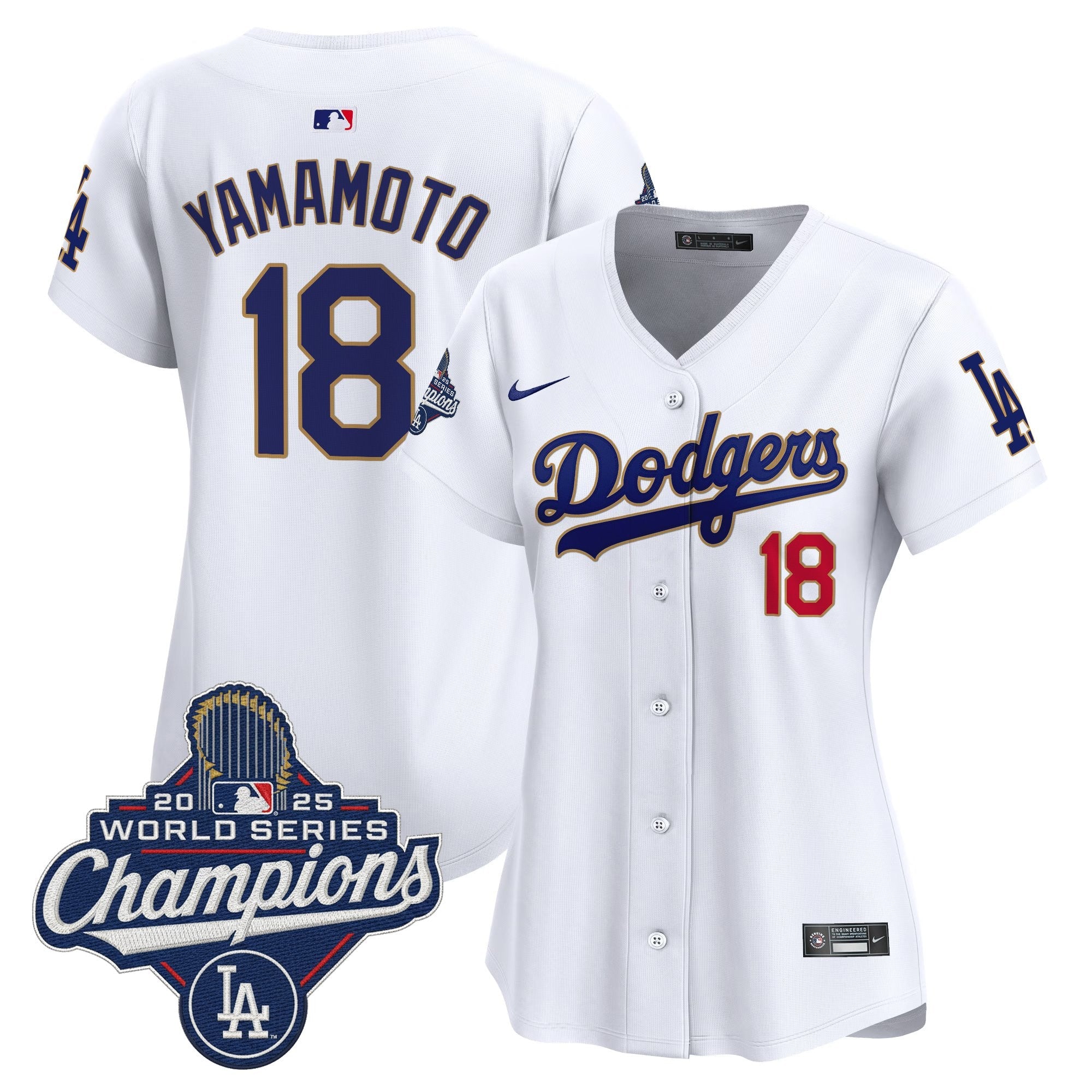 Women’s 2025 World Series Champions Patch Gold Trim Vapor Premier Limited Jersey