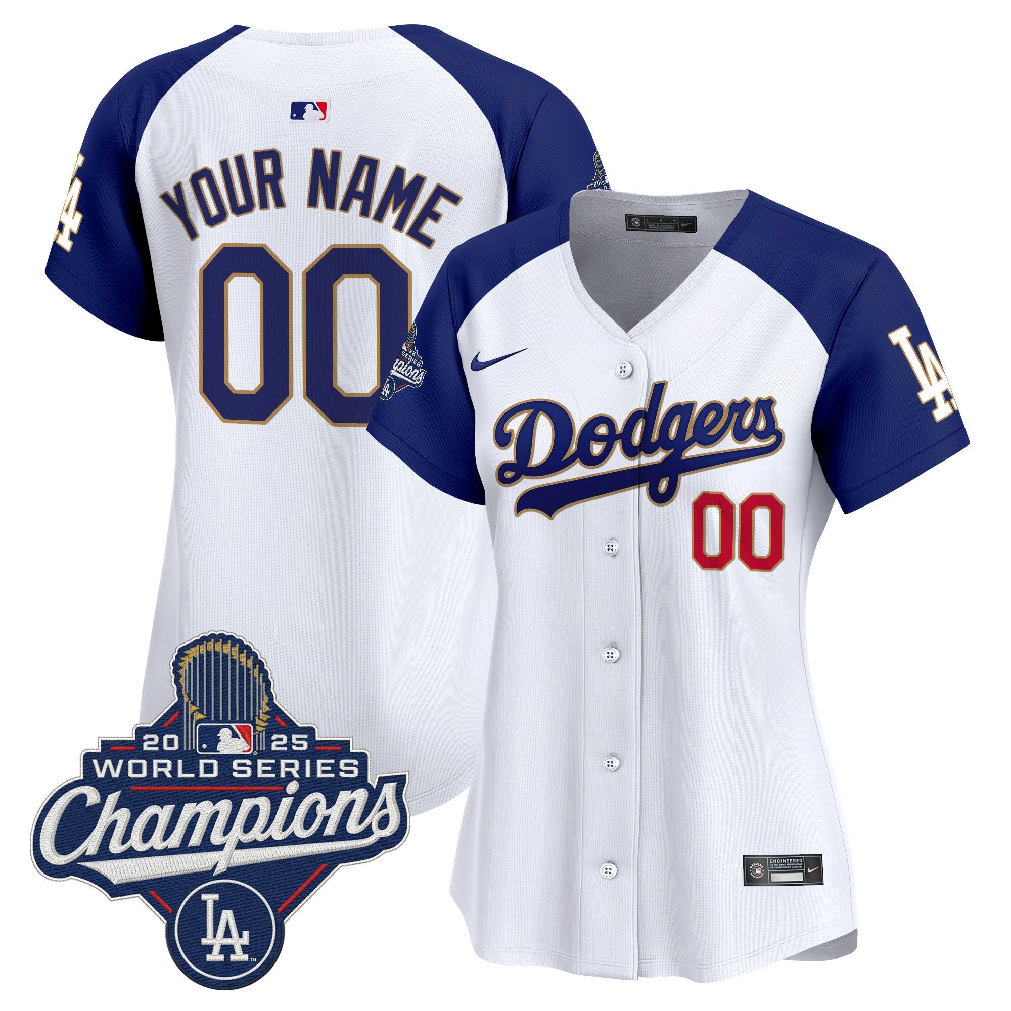 2025 World Series Champions Patch Gold Trim Vapor Premier Limited Custom Jersey