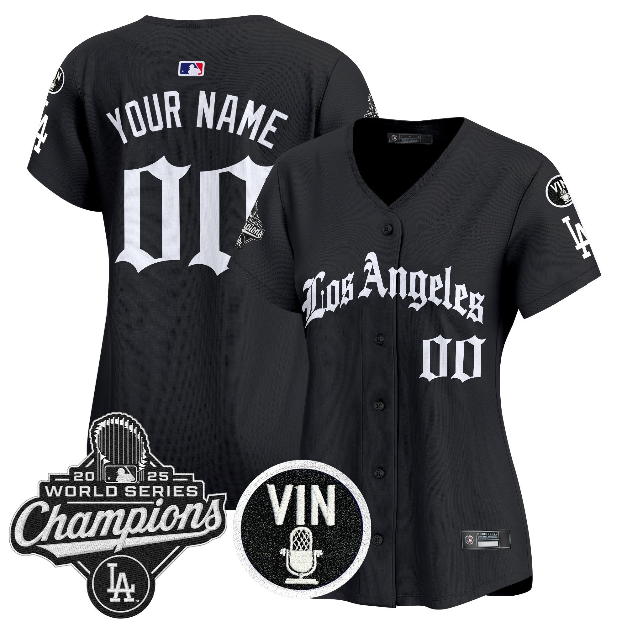 2025 World Series Champions Vapor Premier Limited Custom Jersey – LA Gothic Edition