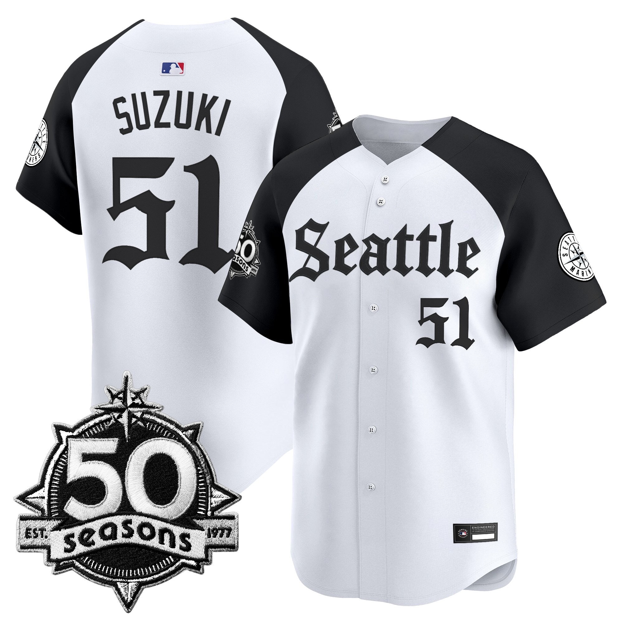 Men’s 50 Seasons Patch Vapor Premier Limited Jersey – Gothic Edition
