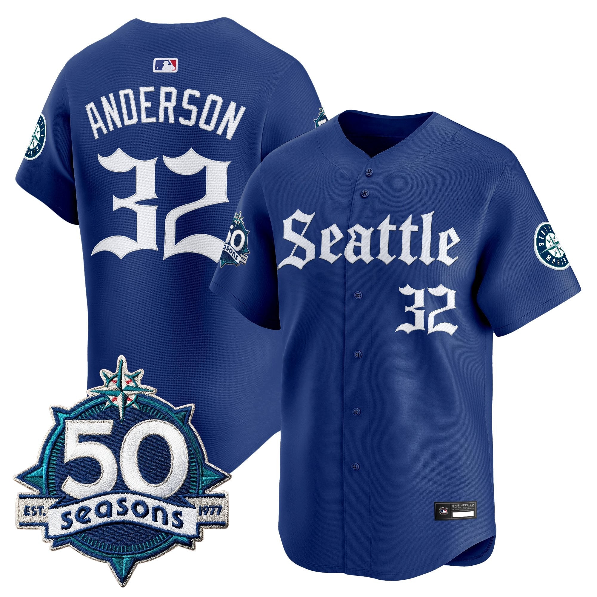 Men’s 50 Seasons Patch Vapor Premier Limited Jersey – Gothic Edition