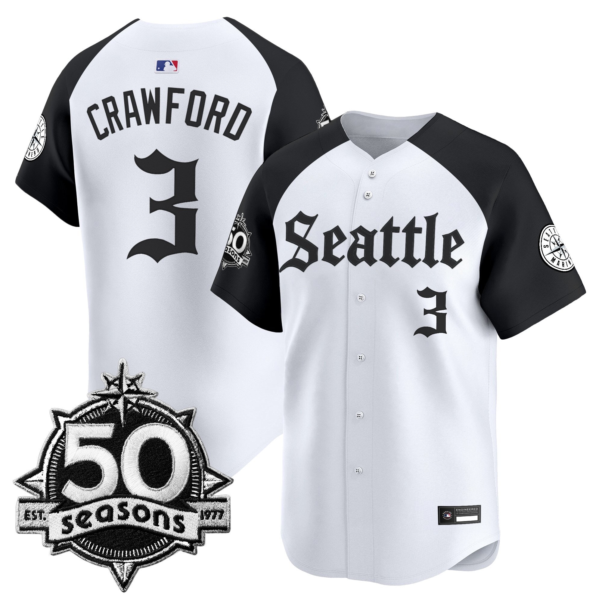 Men’s 50 Seasons Patch Vapor Premier Limited Jersey – Gothic Edition