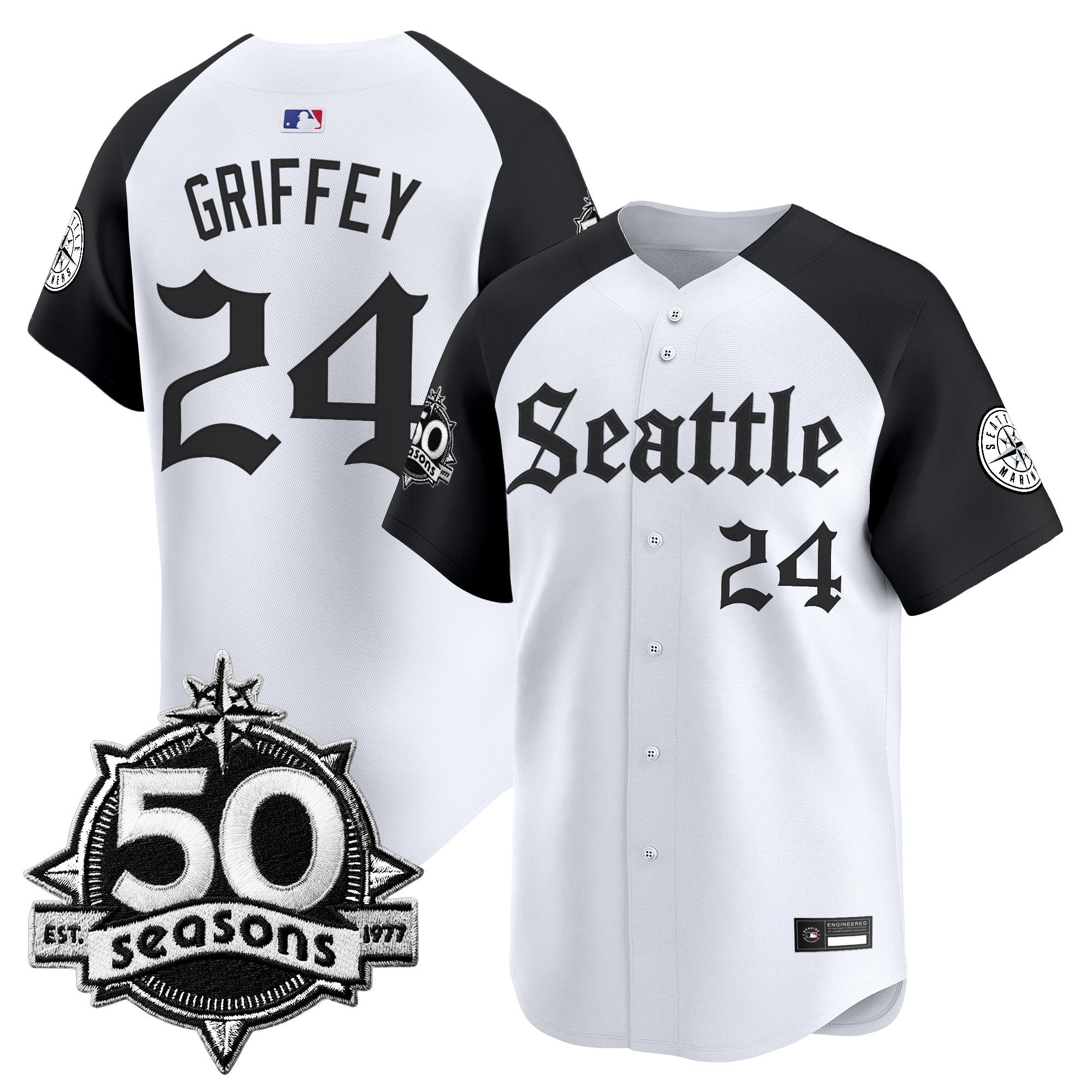 Men’s 50 Seasons Patch Vapor Premier Limited Jersey – Gothic Edition