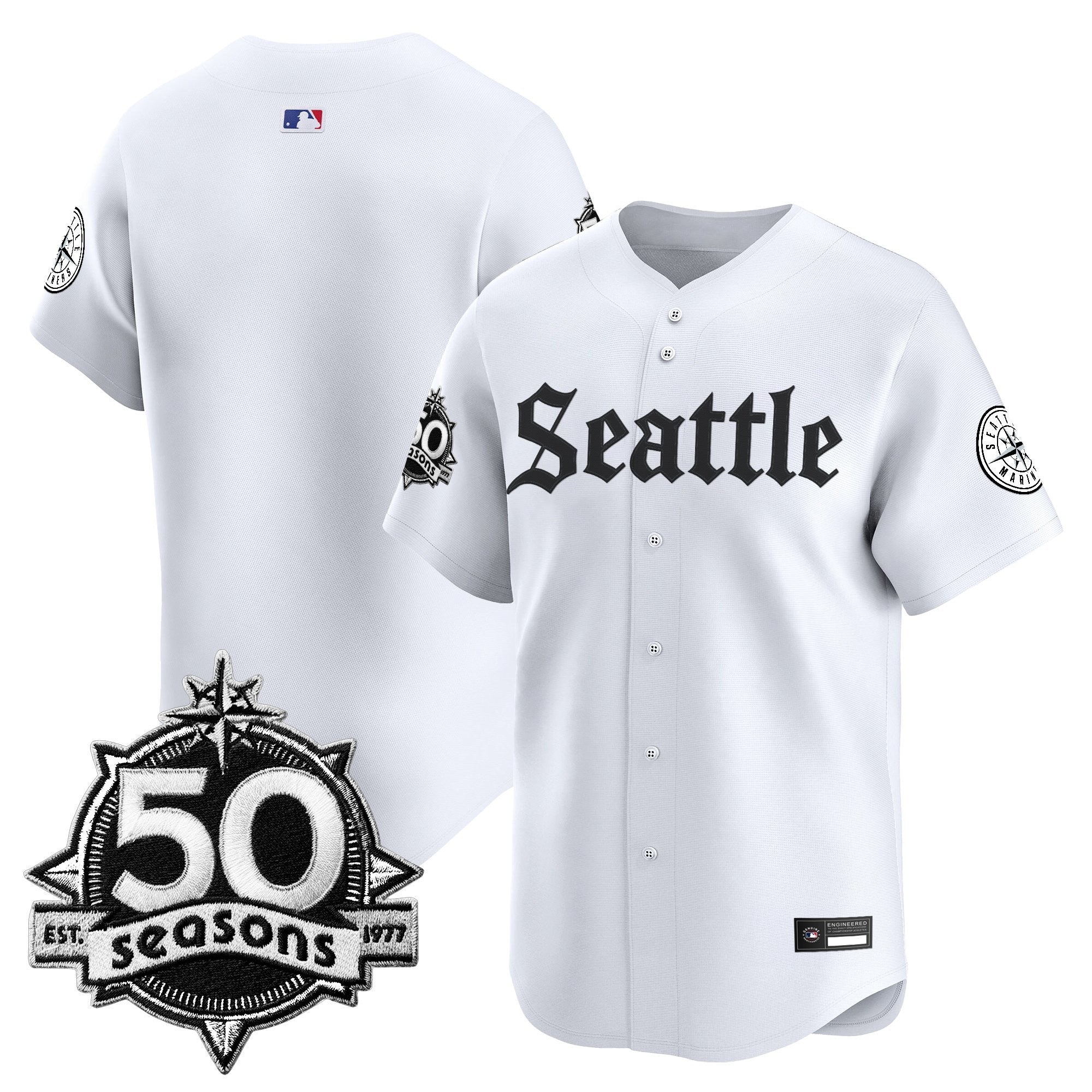 Men’s 50 Seasons Patch Vapor Premier Limited Jersey – Gothic Edition