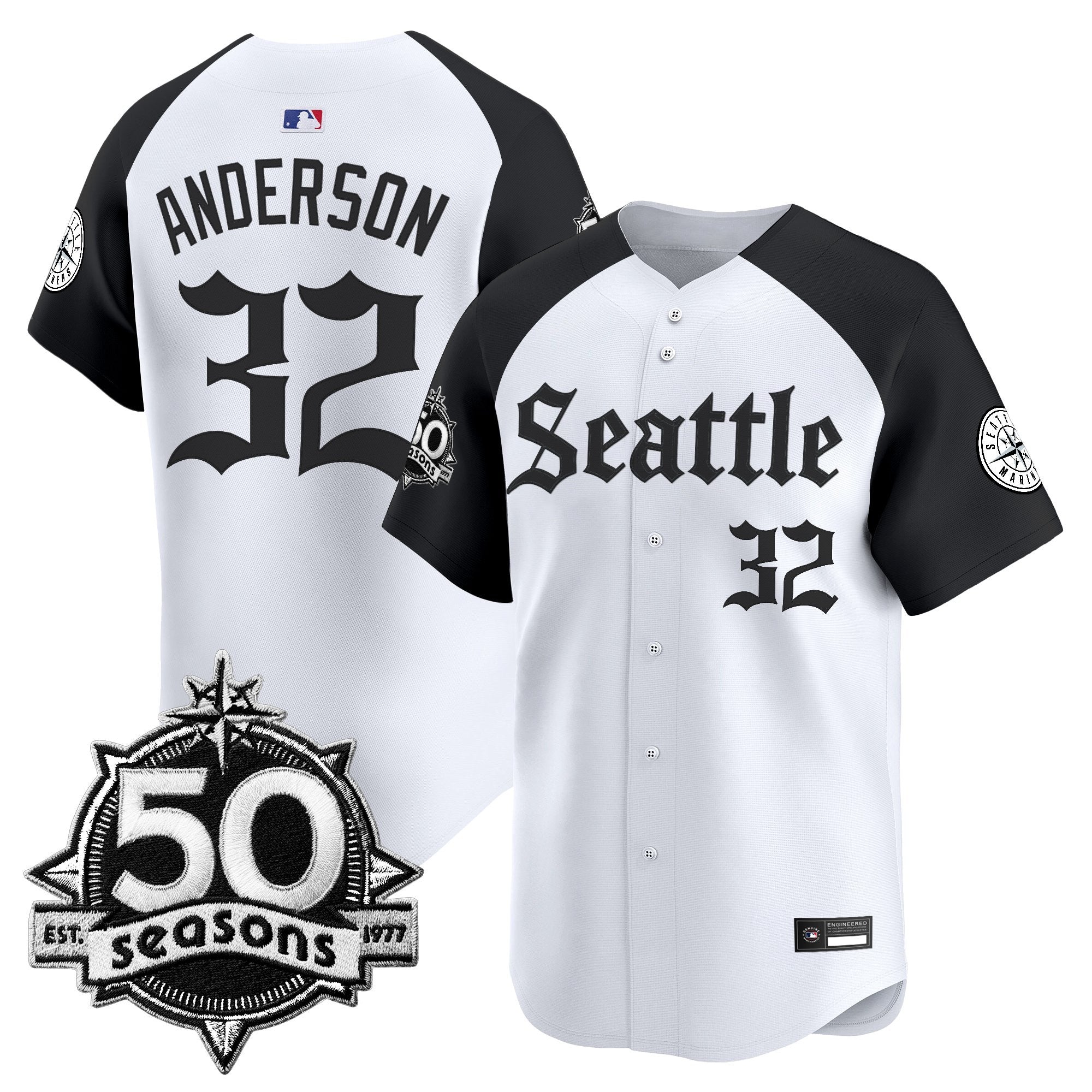 Men’s 50 Seasons Patch Vapor Premier Limited Jersey – Gothic Edition