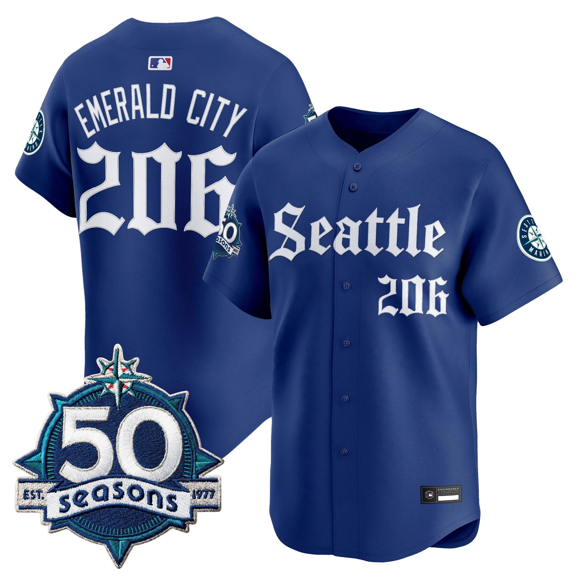 Men’s 50 Seasons Patch Vapor Premier Limited Jersey – Gothic Edition