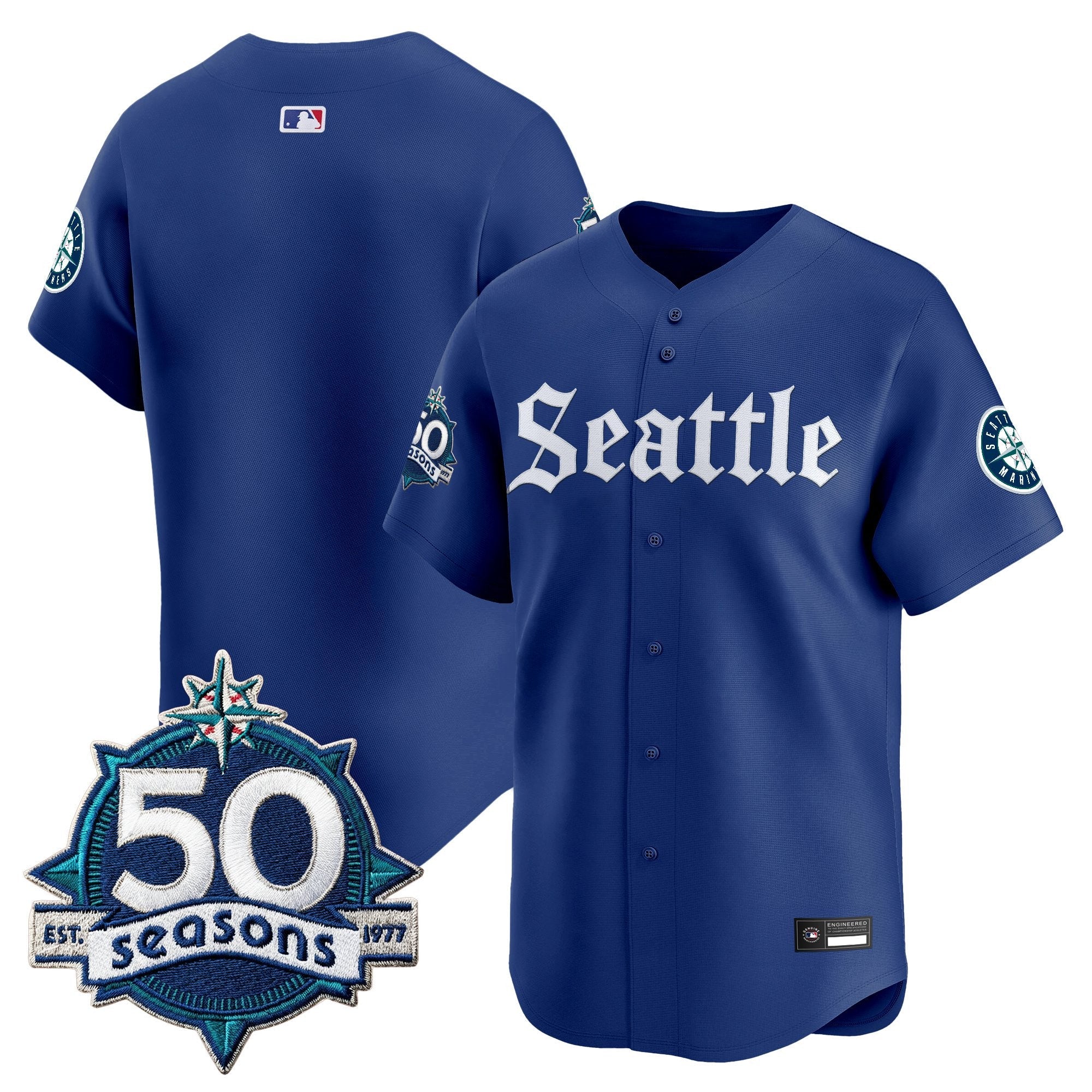 Men’s 50 Seasons Patch Vapor Premier Limited Jersey – Gothic Edition