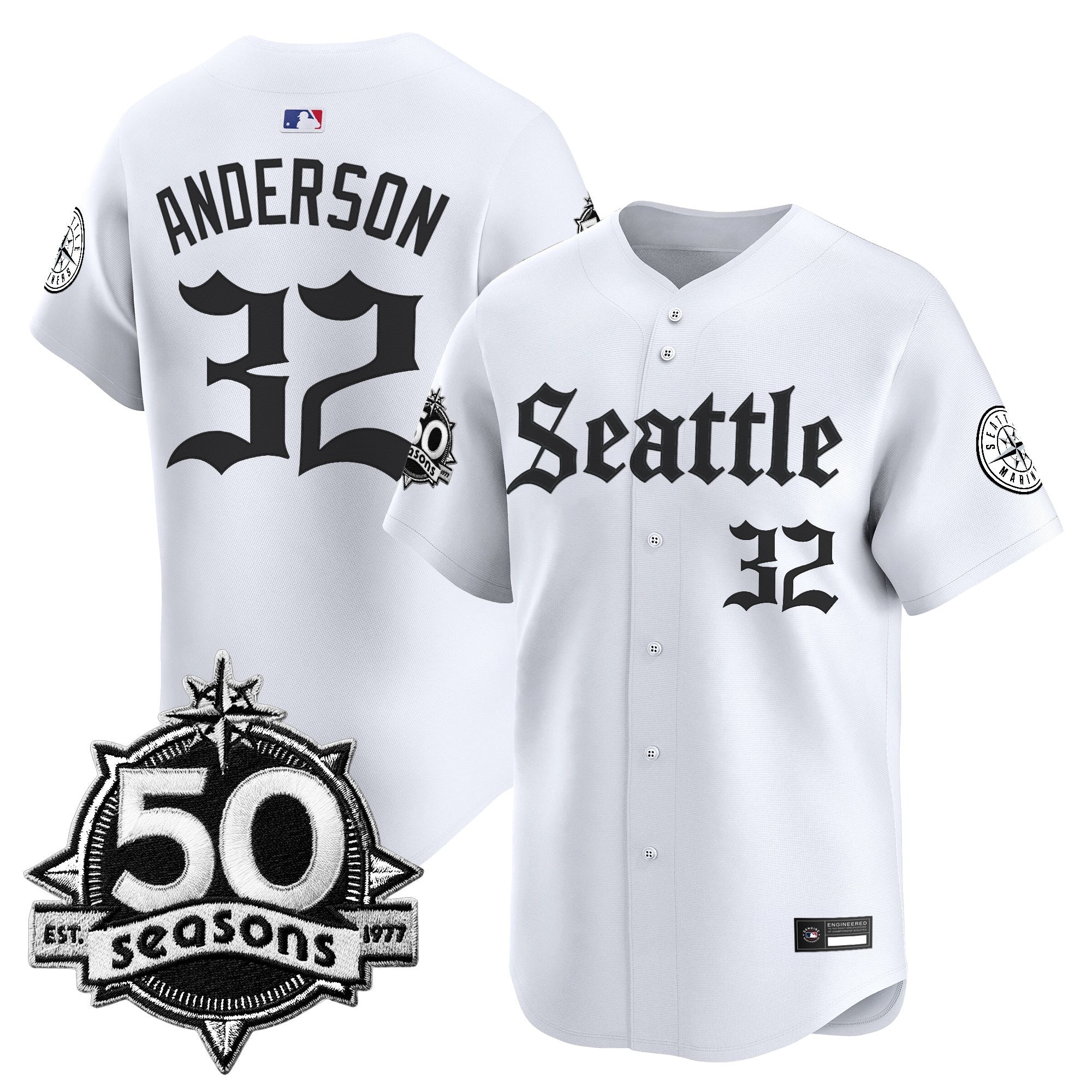 Men’s 50 Seasons Patch Vapor Premier Limited Jersey – Gothic Edition