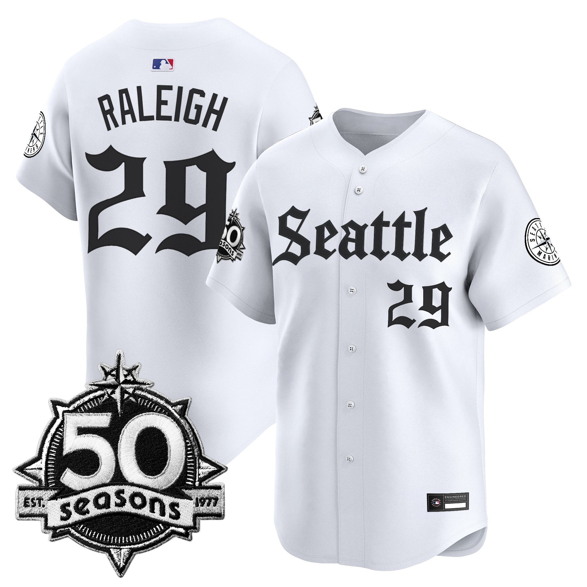 Men’s 50 Seasons Patch Vapor Premier Limited Jersey – Gothic Edition