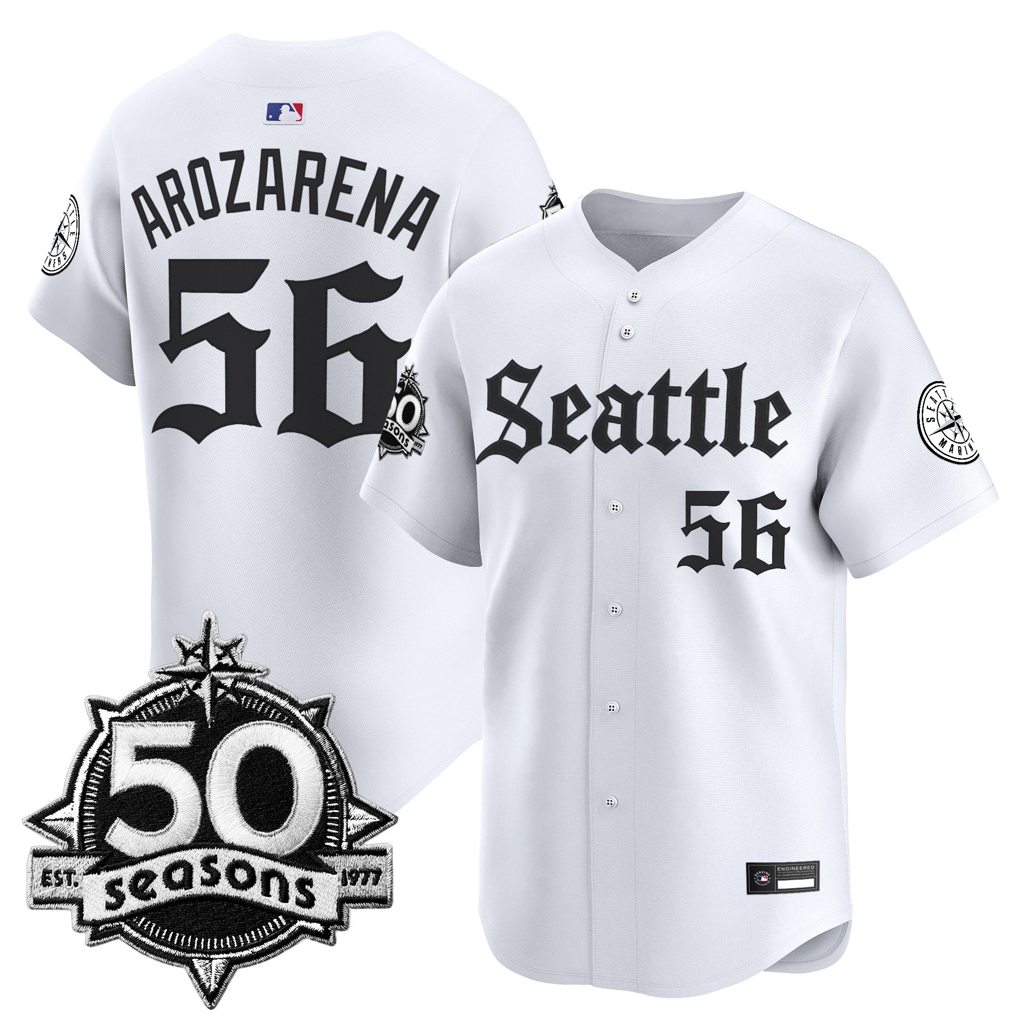 Men’s 50 Seasons Patch Vapor Premier Limited Jersey – Gothic Edition