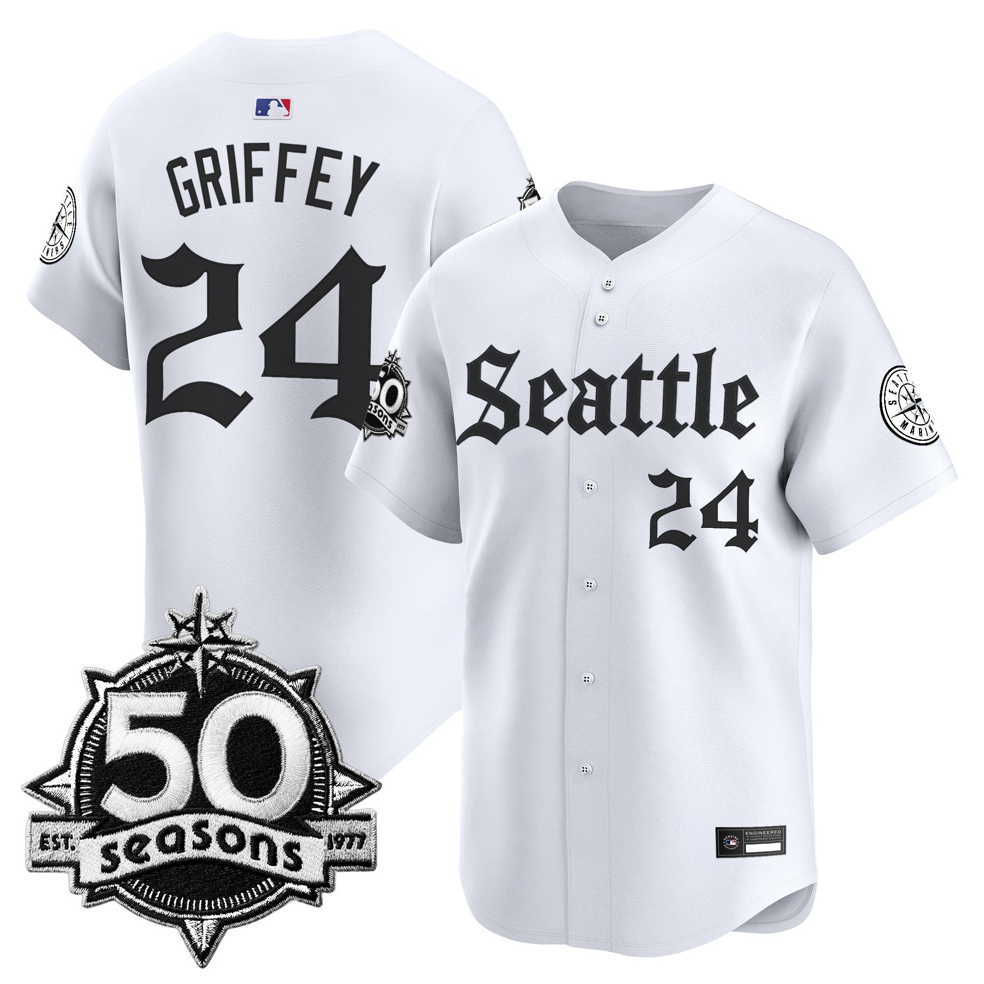 Men’s 50 Seasons Patch Vapor Premier Limited Jersey – Gothic Edition