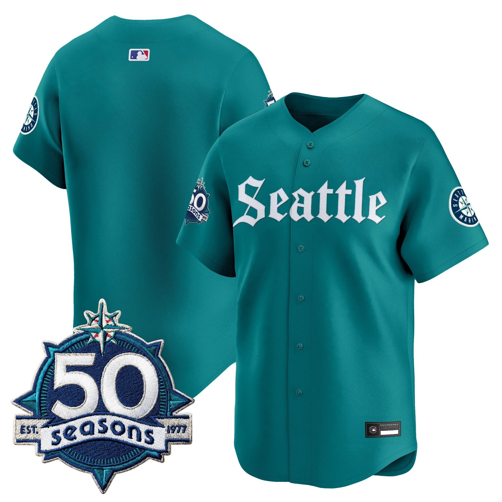 Men’s 50 Seasons Patch Vapor Premier Limited Jersey – Gothic Edition