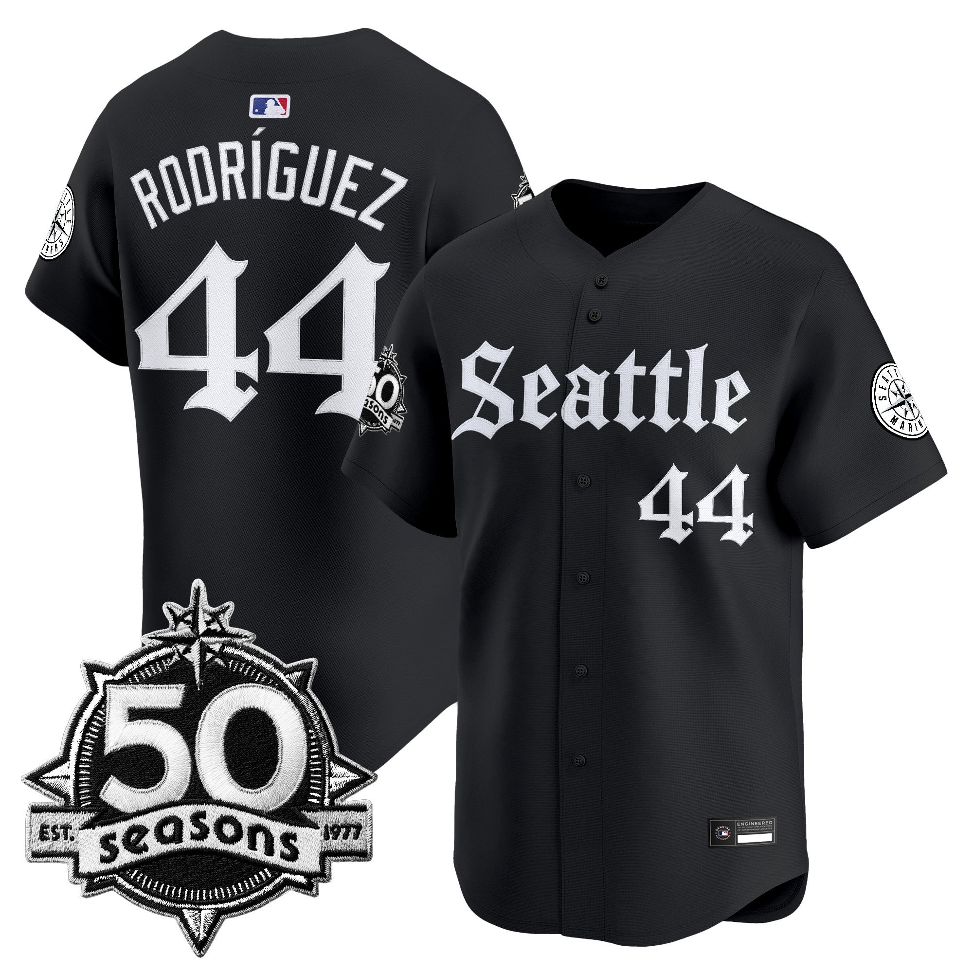 Men’s 50 Seasons Patch Vapor Premier Limited Jersey – Gothic Edition