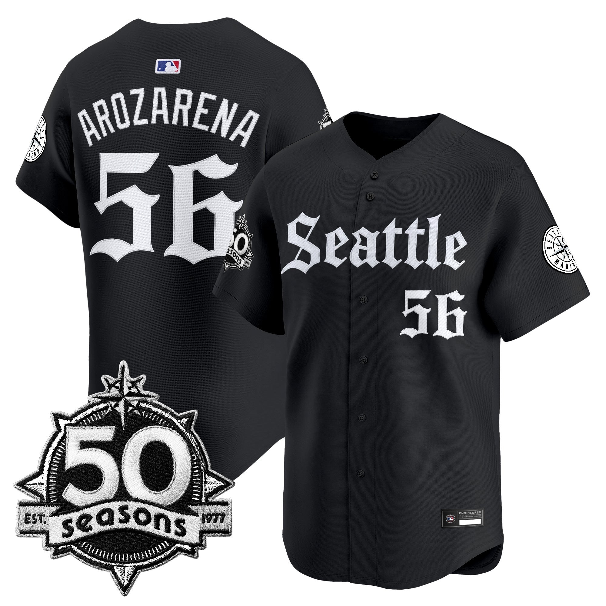 Men’s 50 Seasons Patch Vapor Premier Limited Jersey – Gothic Edition