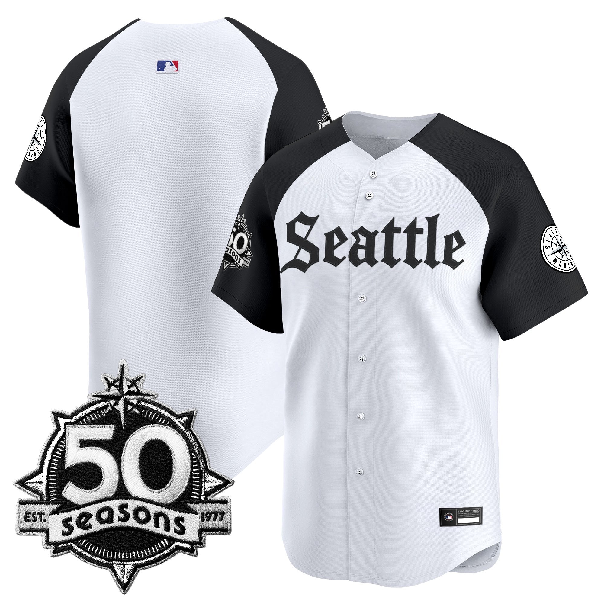 Men’s 50 Seasons Patch Vapor Premier Limited Jersey – Gothic Edition