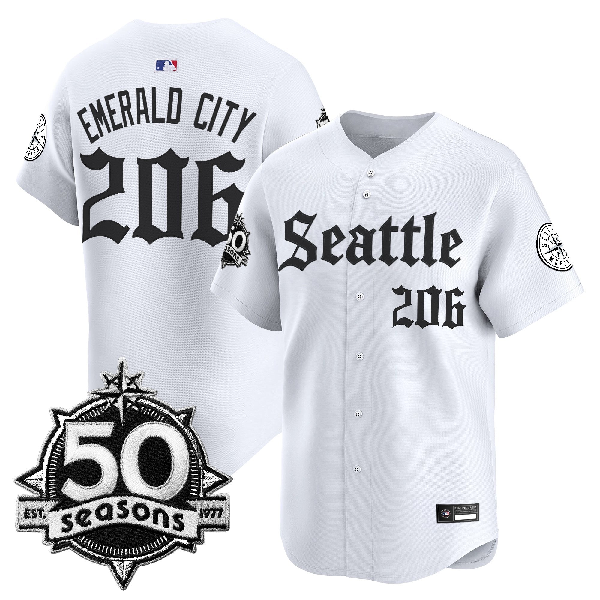 Men’s 50 Seasons Patch Vapor Premier Limited Jersey – Gothic Edition