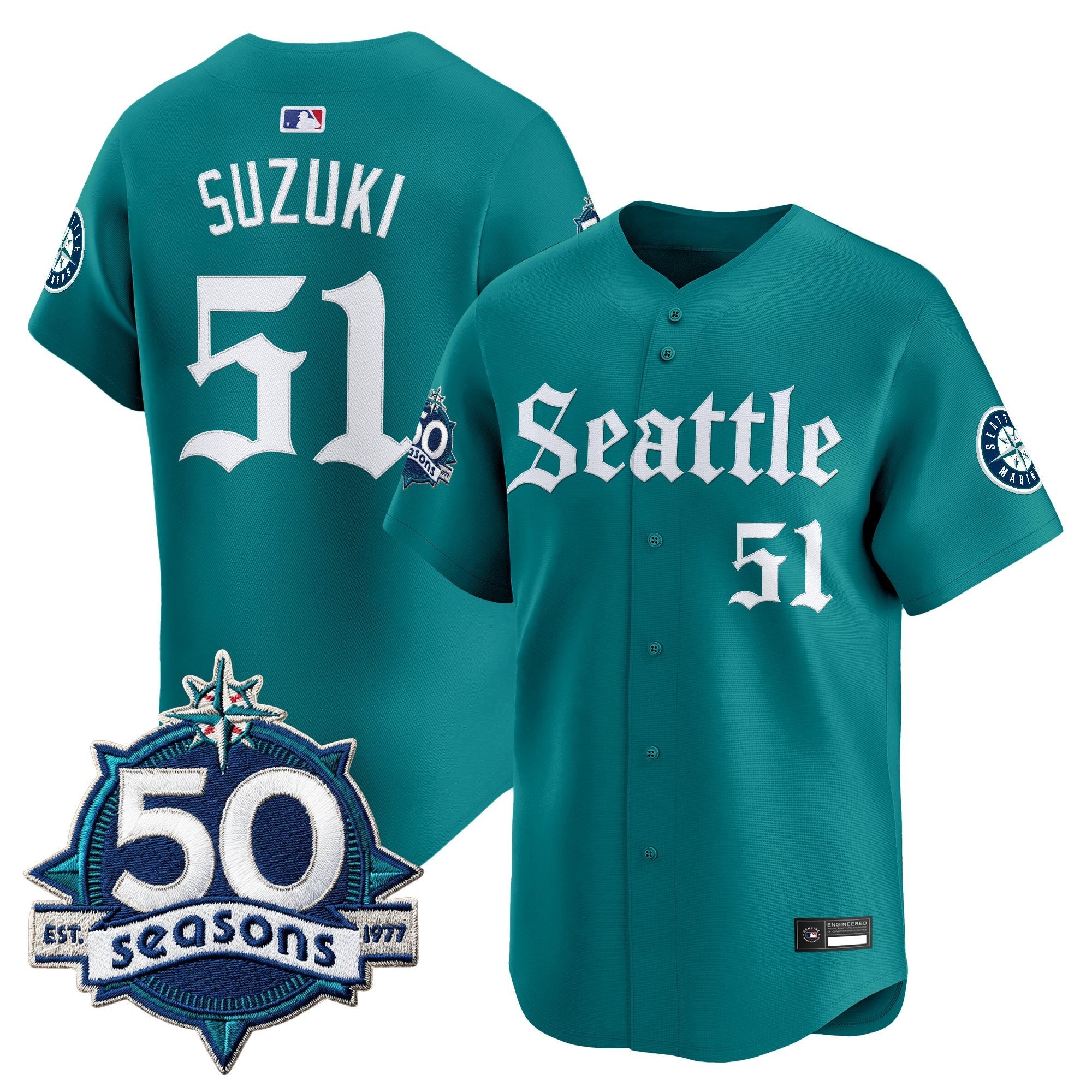 Men’s 50 Seasons Patch Vapor Premier Limited Jersey – Gothic Edition