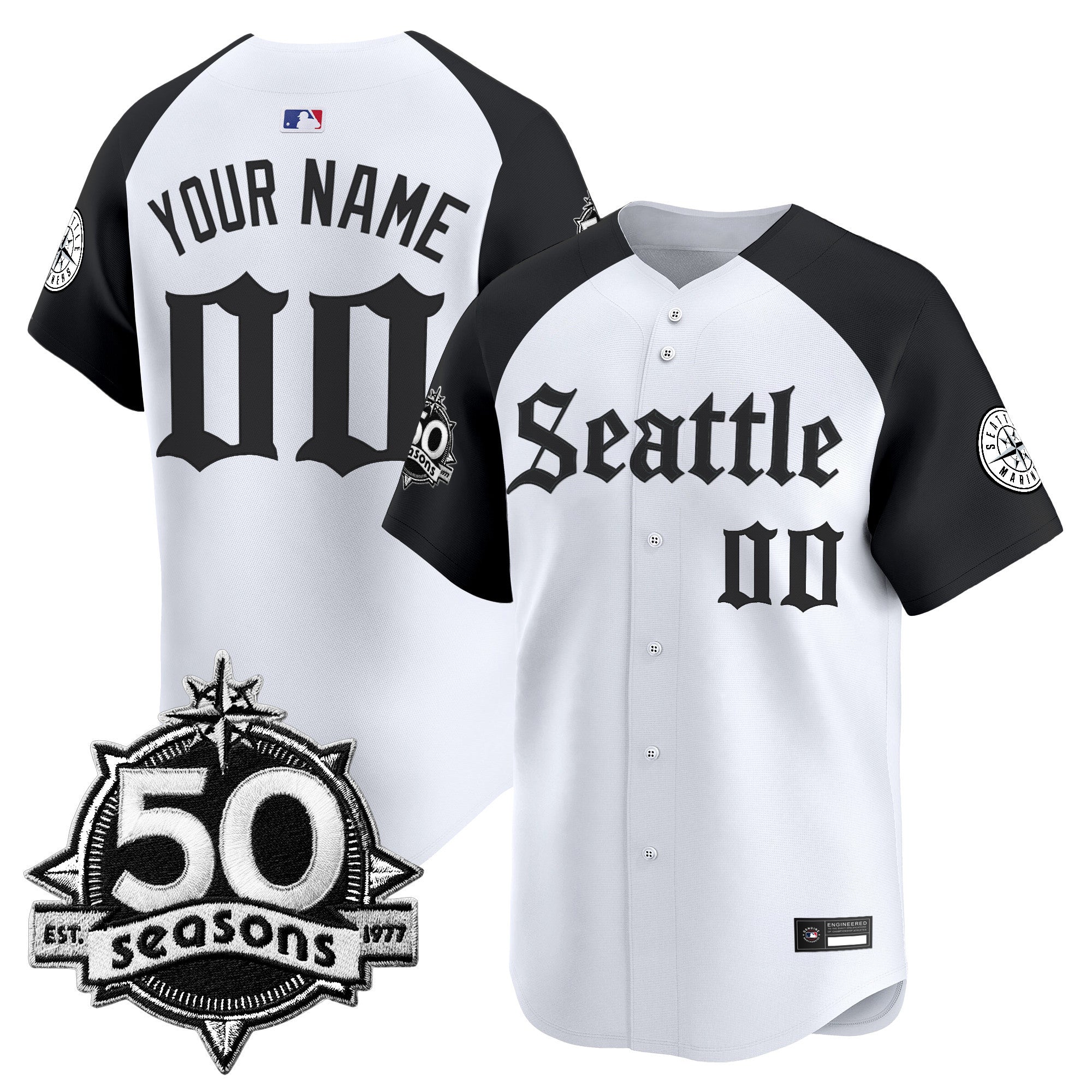50 Seasons Patch Vapor Premier Limited Custom Jersey – Gothic Edition