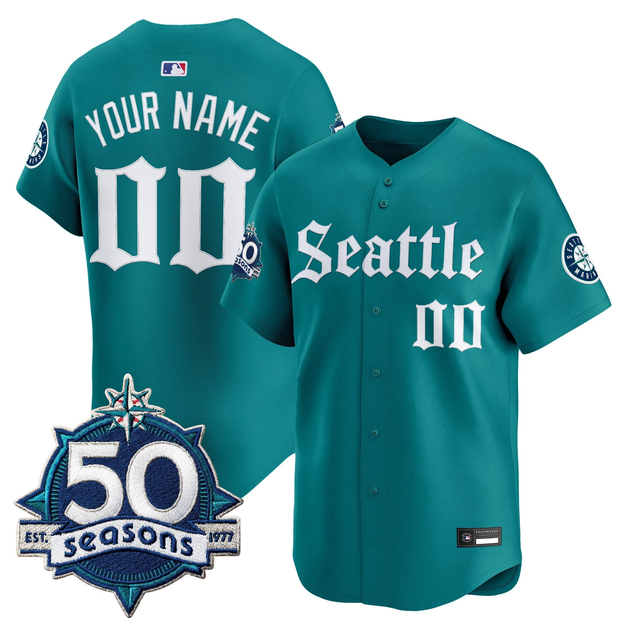 50 Seasons Patch Vapor Premier Limited Custom Jersey – Gothic Edition