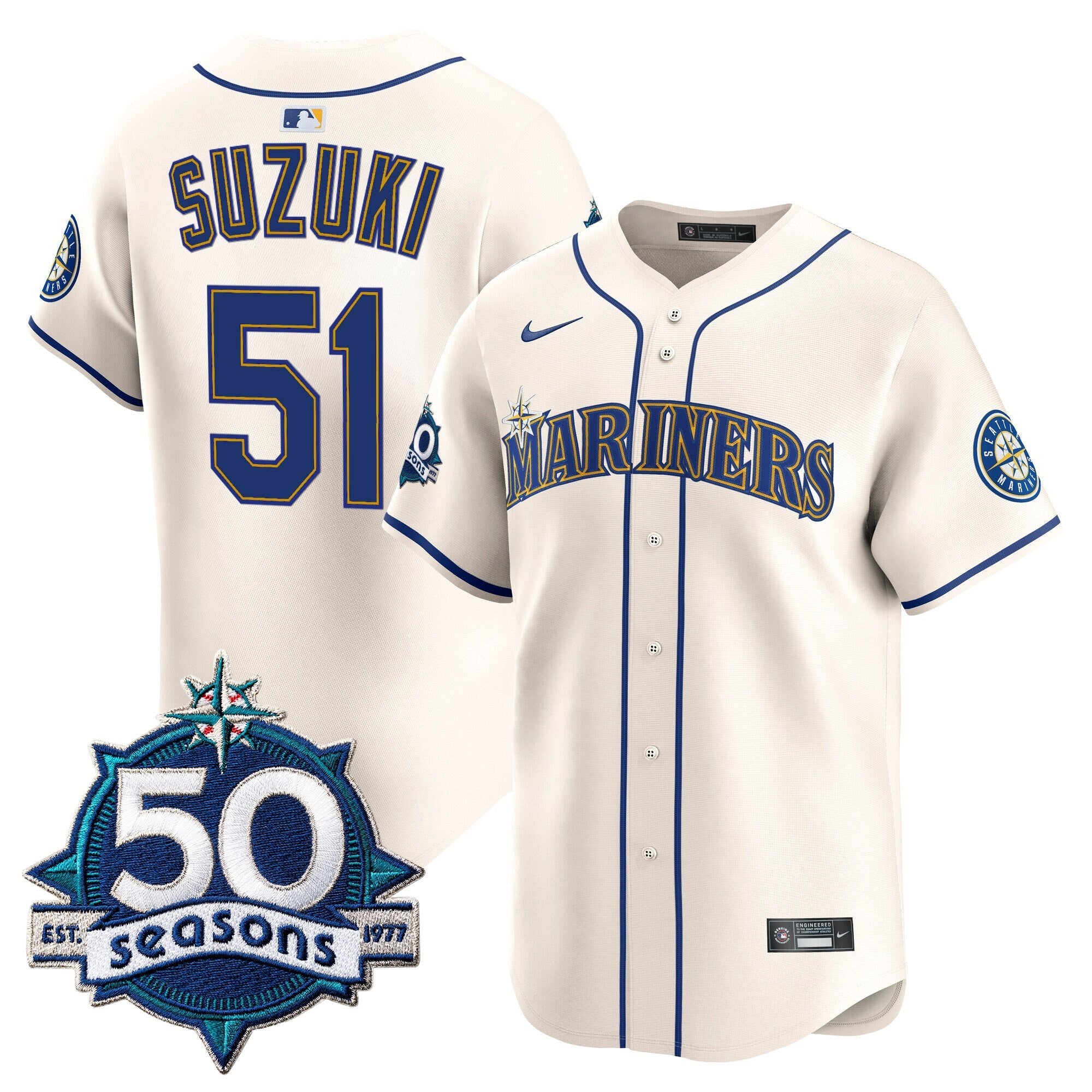Men’s 50 Seasons Patch Vapor Premier Limited Jersey