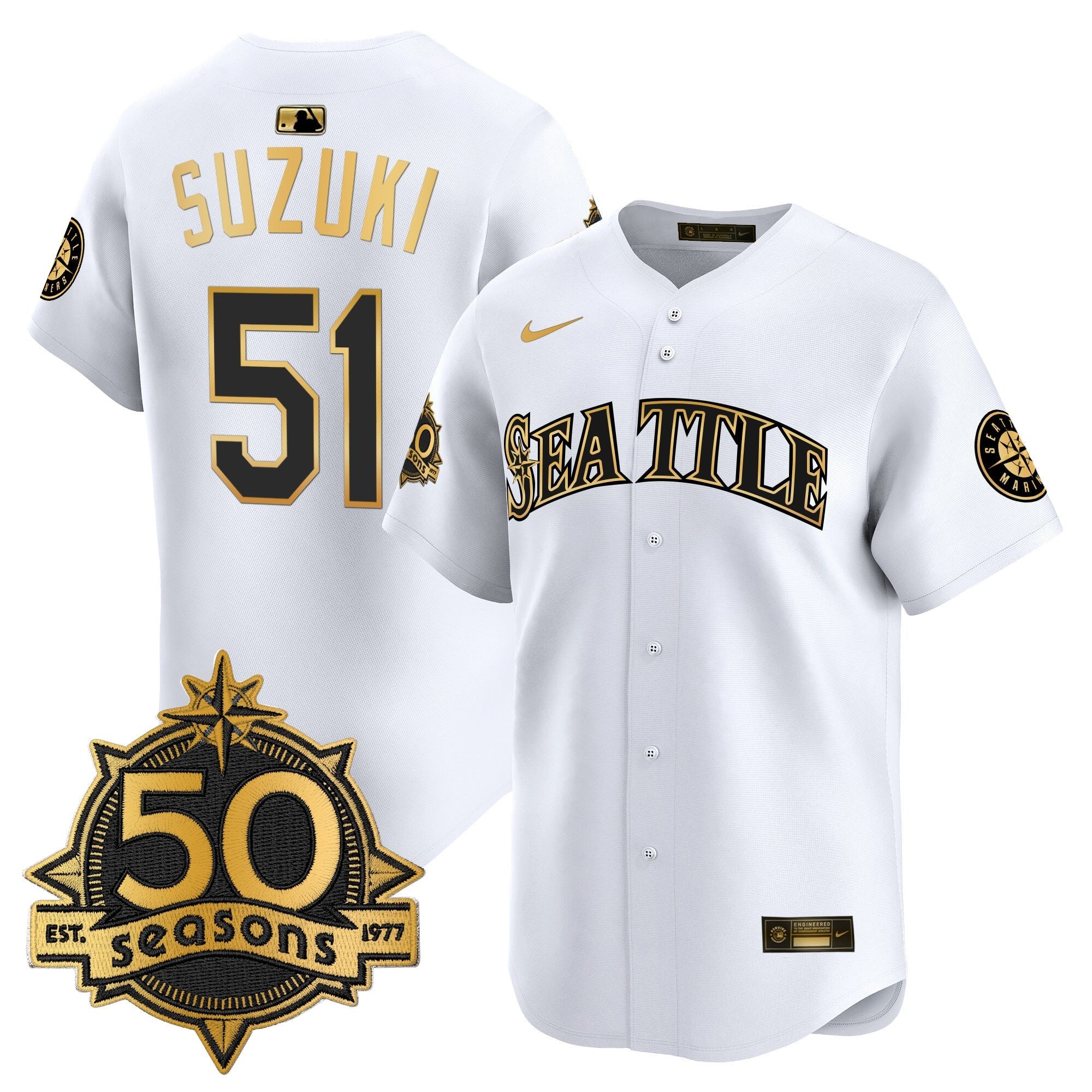 Men’s 50 Seasons Patch Vapor Premier Limited Jersey